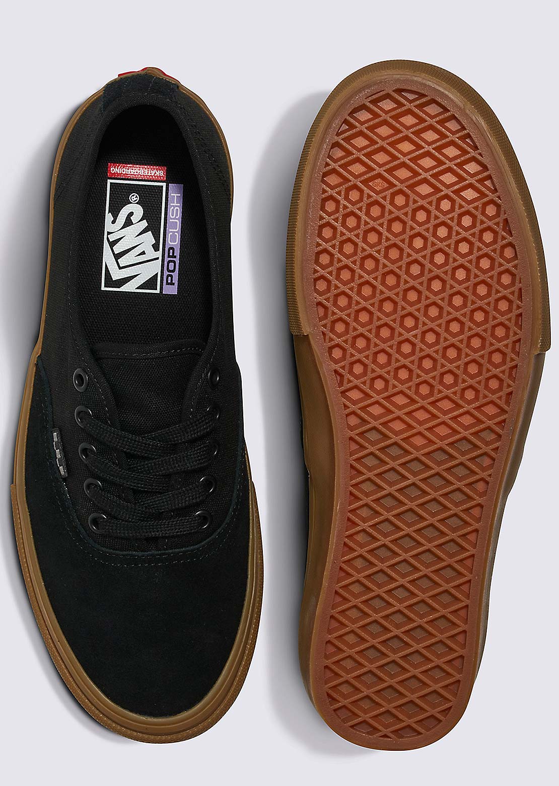 Vans Men&#39;s Skate Authentic Shoes Black/Black/Gum
