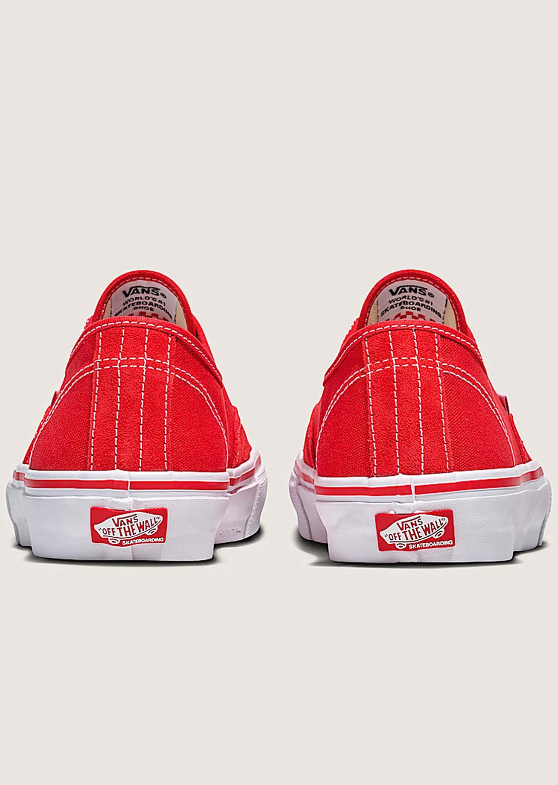 Vans Men's Skate Authentic Shoes Red