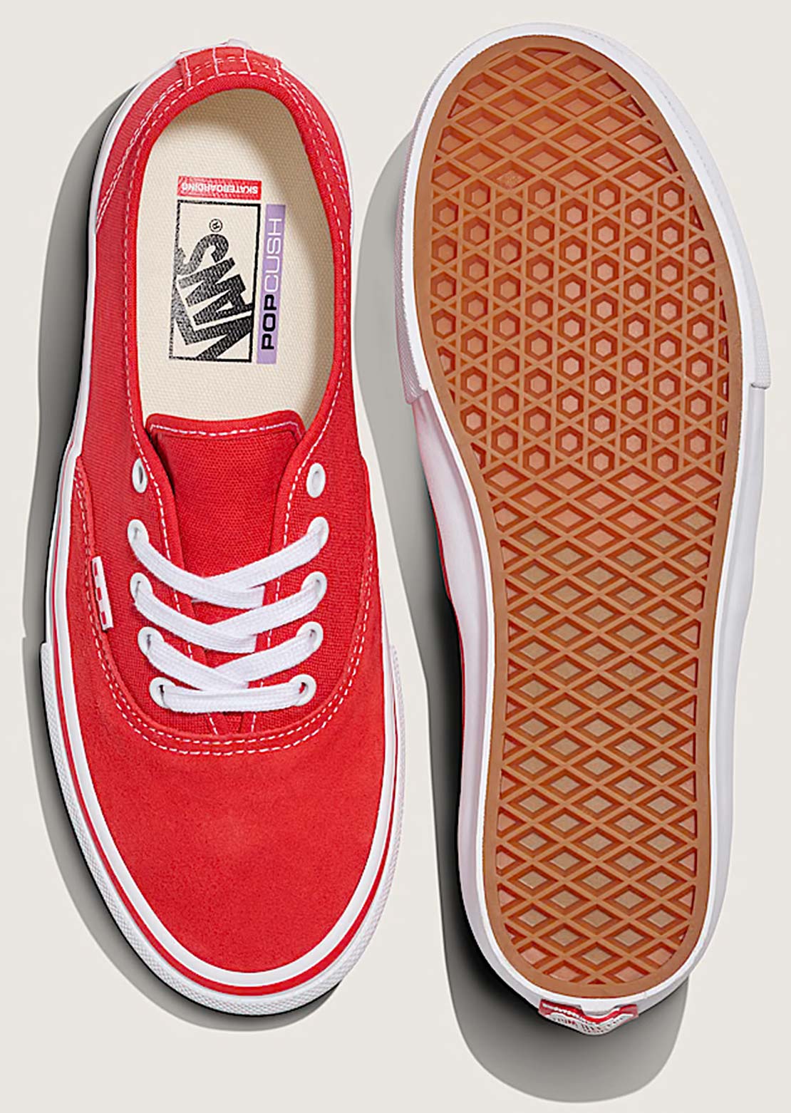 Vans Men's Skate Authentic Shoes Red