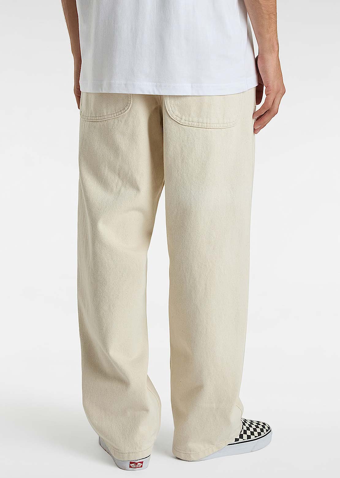 Vans Mens Skate Check-5 Loose Denim Pants Natural