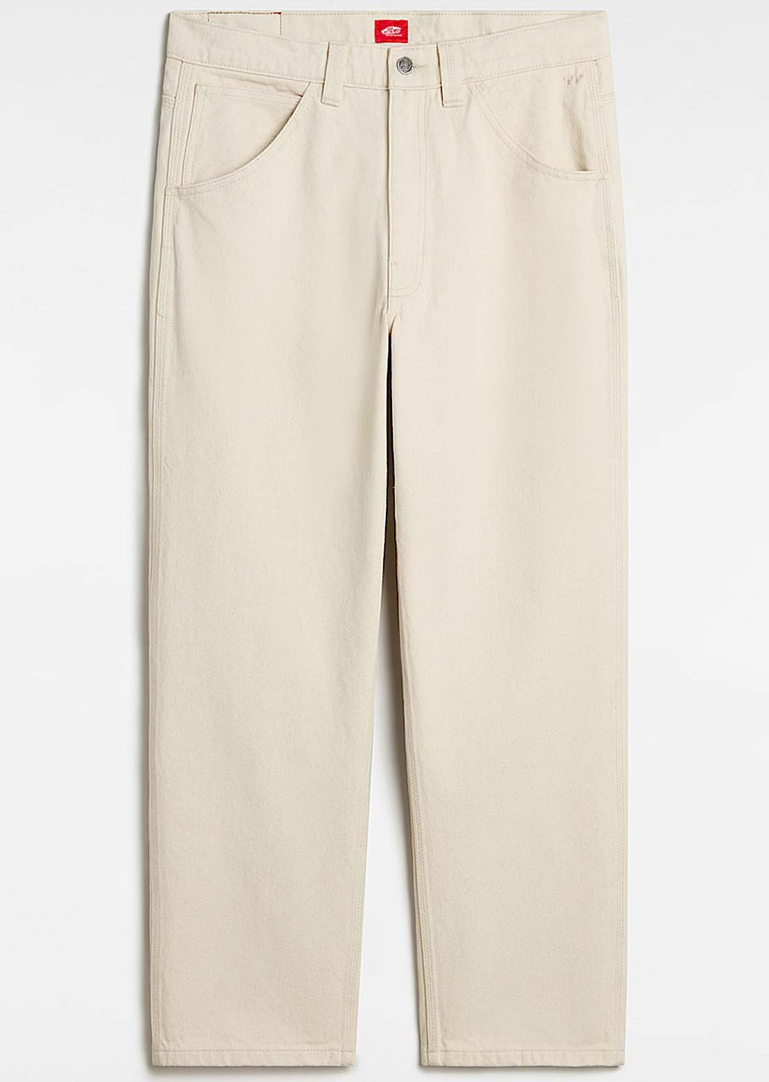 Vans Mens Skate Check-5 Loose Denim Pants Natural