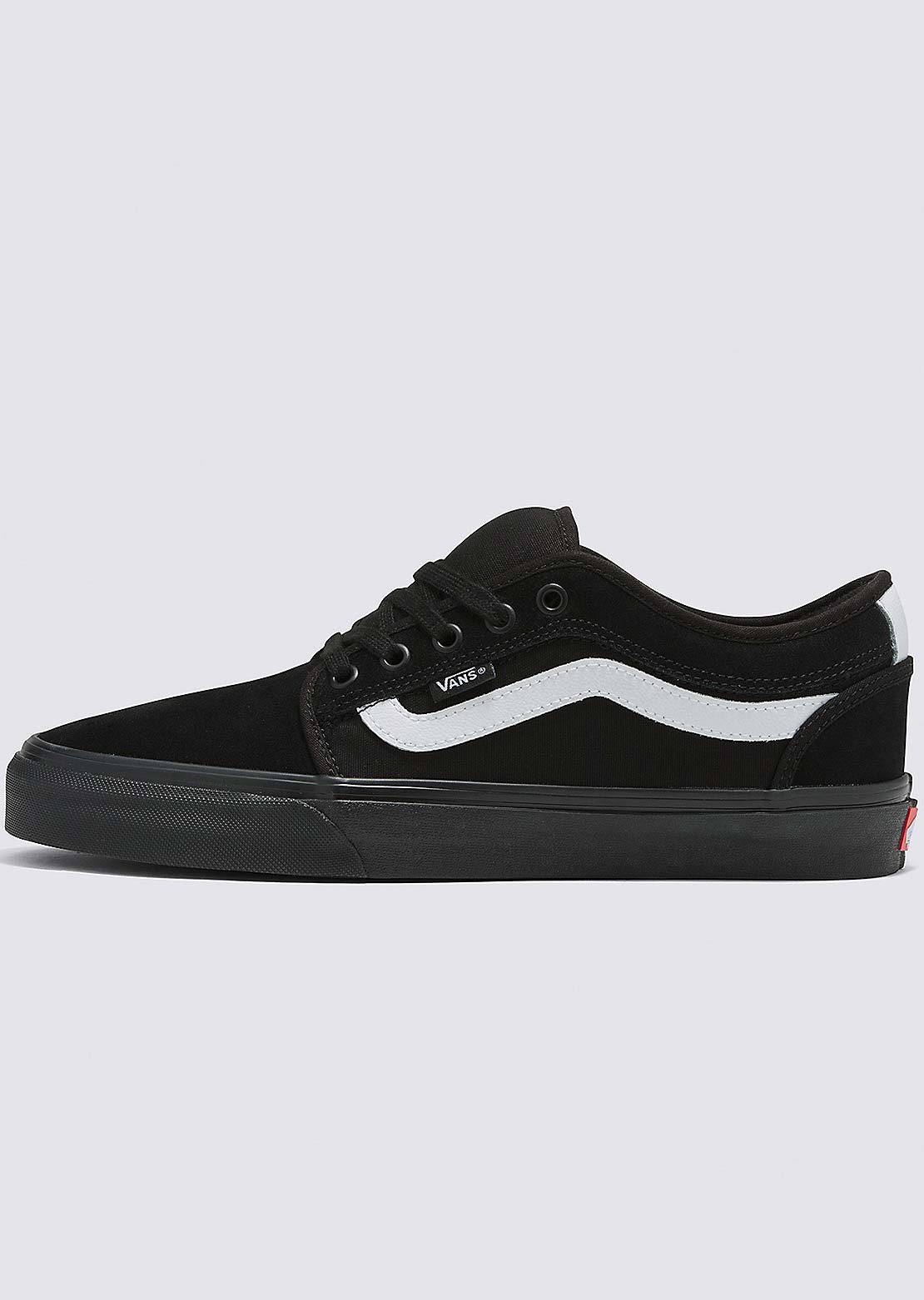 Vans Men's Skate Chukka Low Sidestripe Shoes Black/Black/White