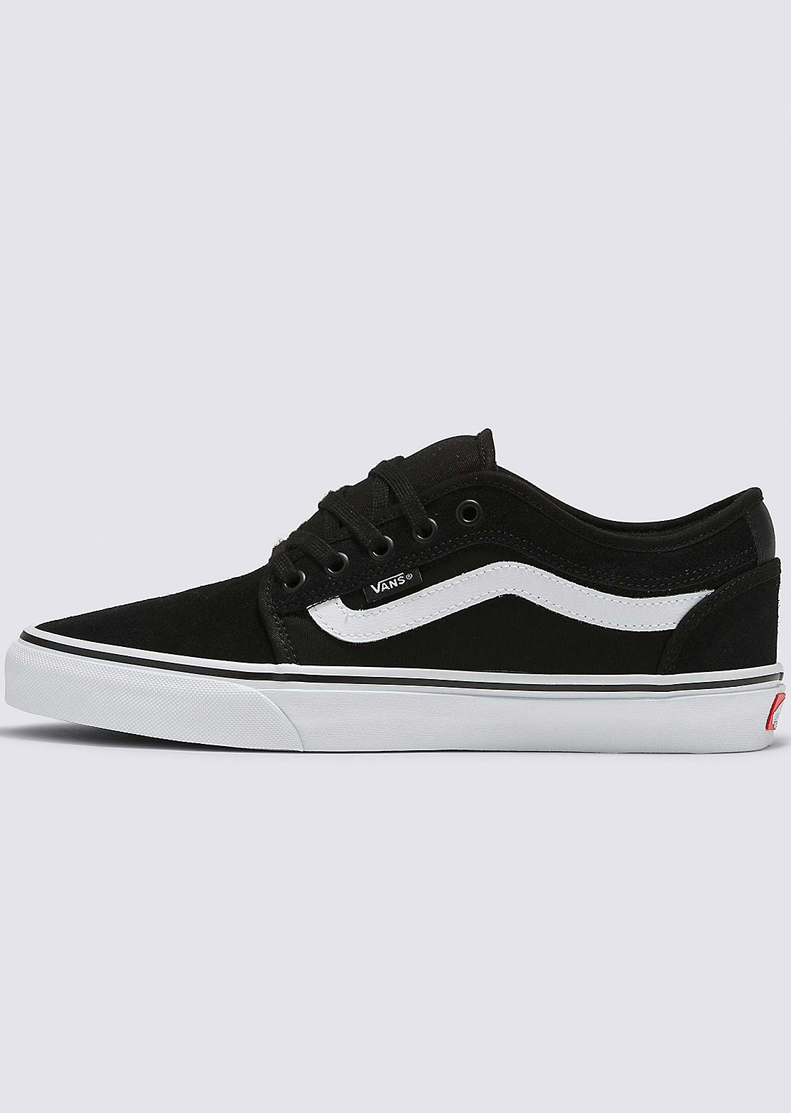 Vans Men's Skate Chukka Low Sidestripe Shoes Black/White
