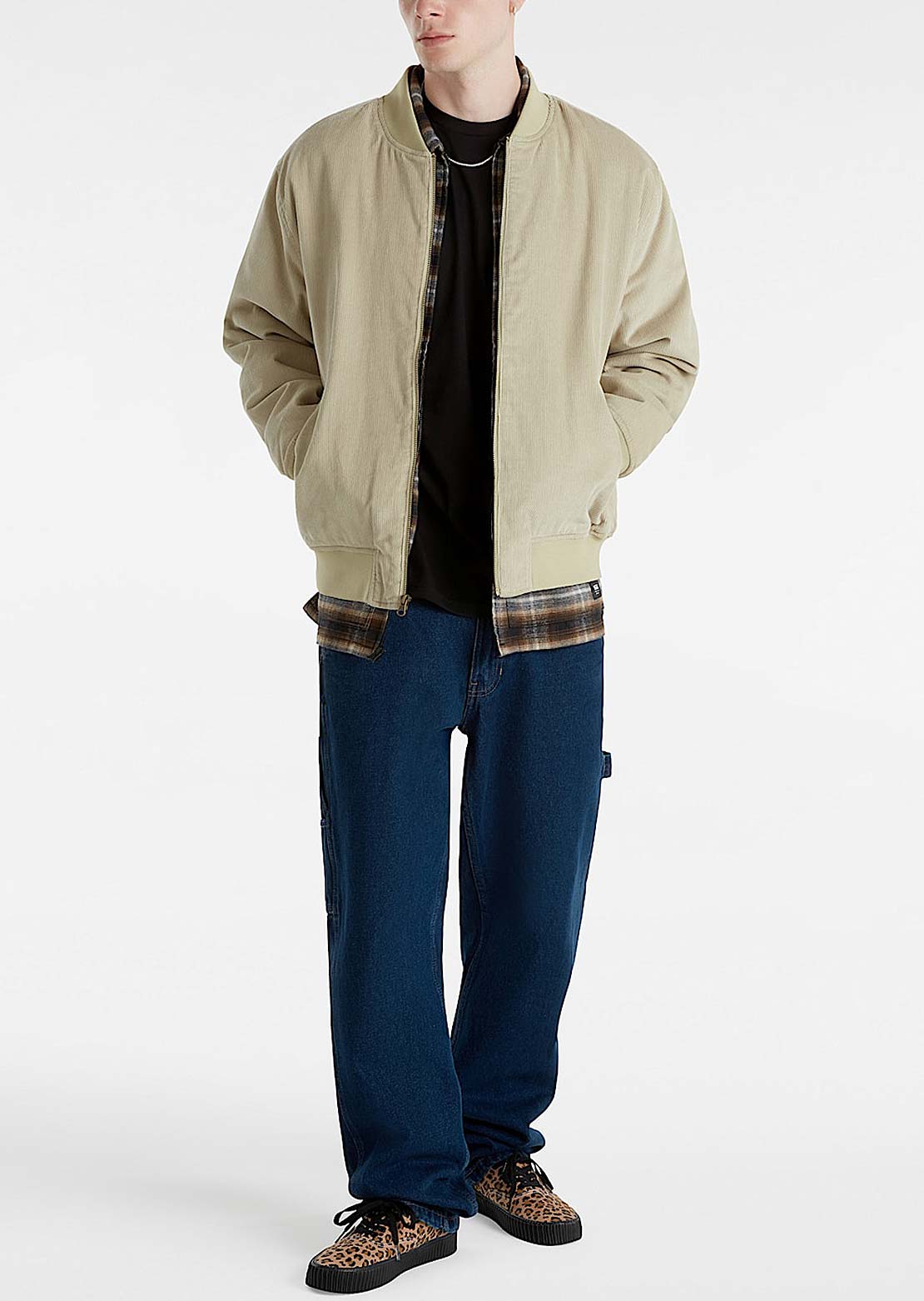 Vans Men's Skate Cord Bomber Jacket Elm