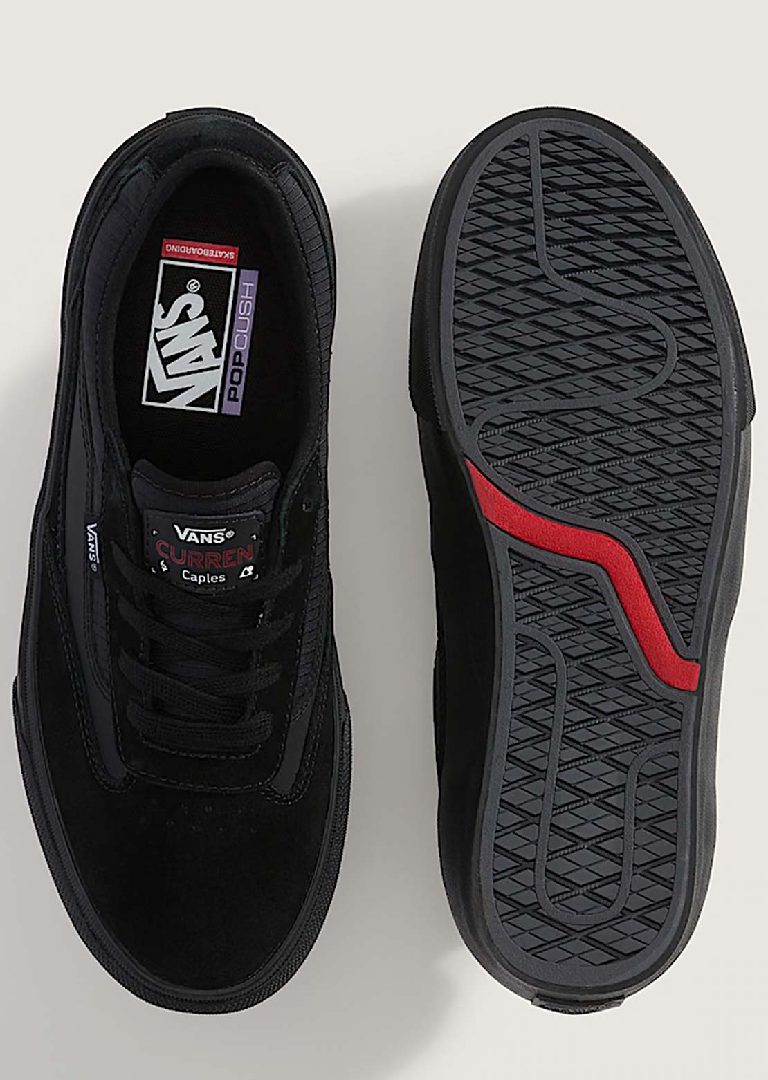 Vans Men's Skate Curren Caples Shoes Black/Black