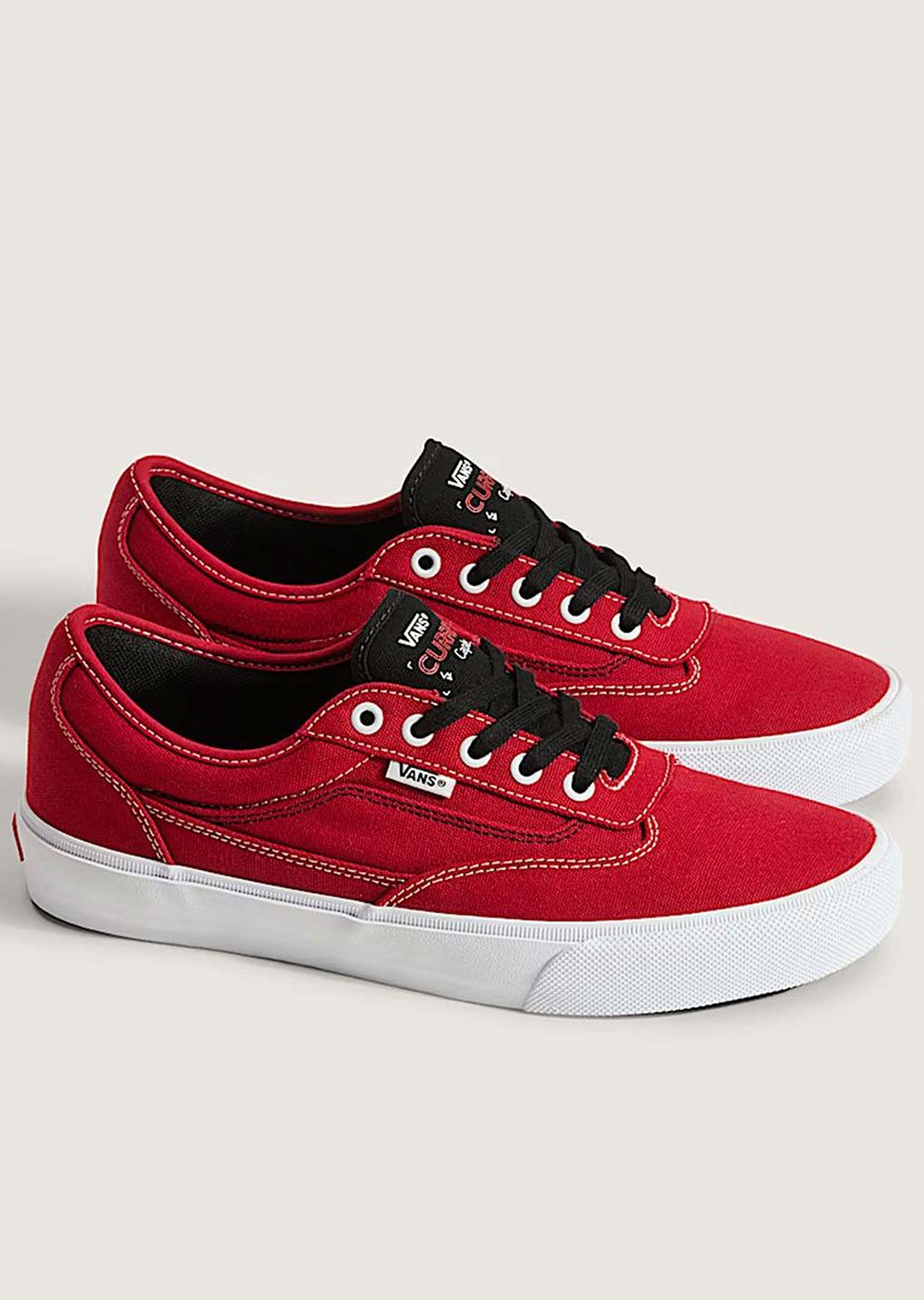 Vans Men's Skate Curren Caples Shoes Red/White