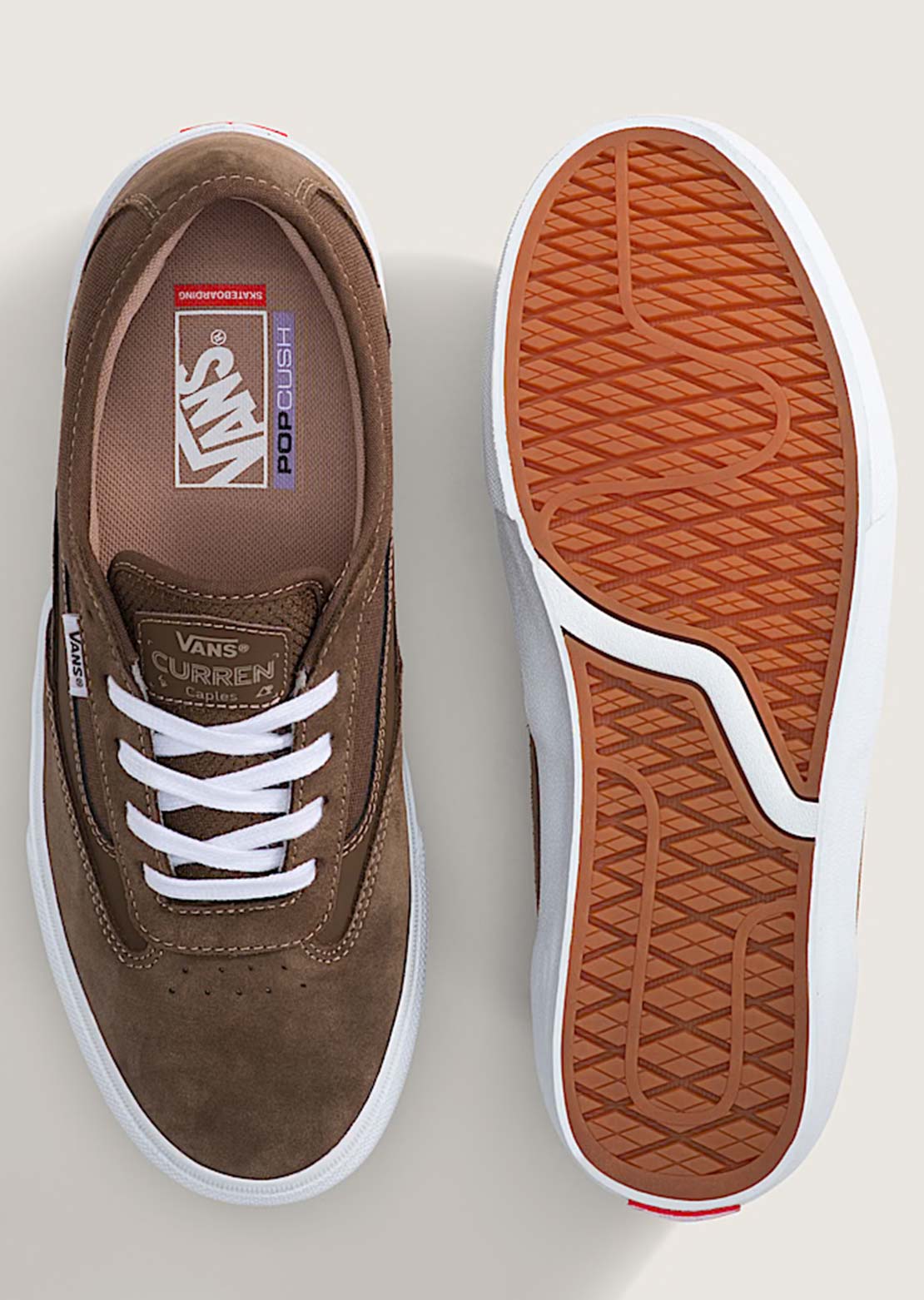 Vans Men's Skate Curren Caples Shoes Vintage Cocoa