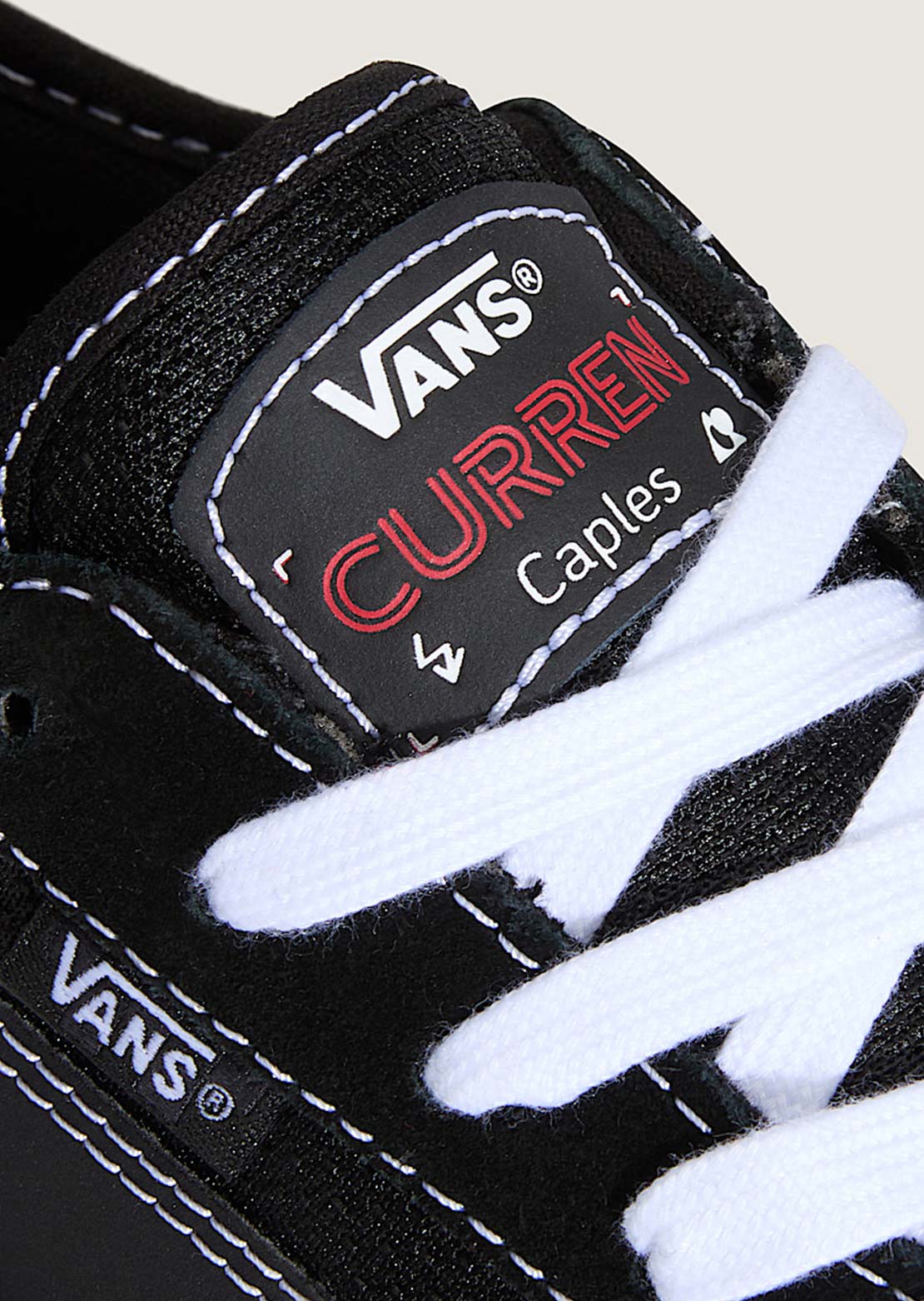 Vans Men's Skate Curren Caples Shoes Gum Black/White