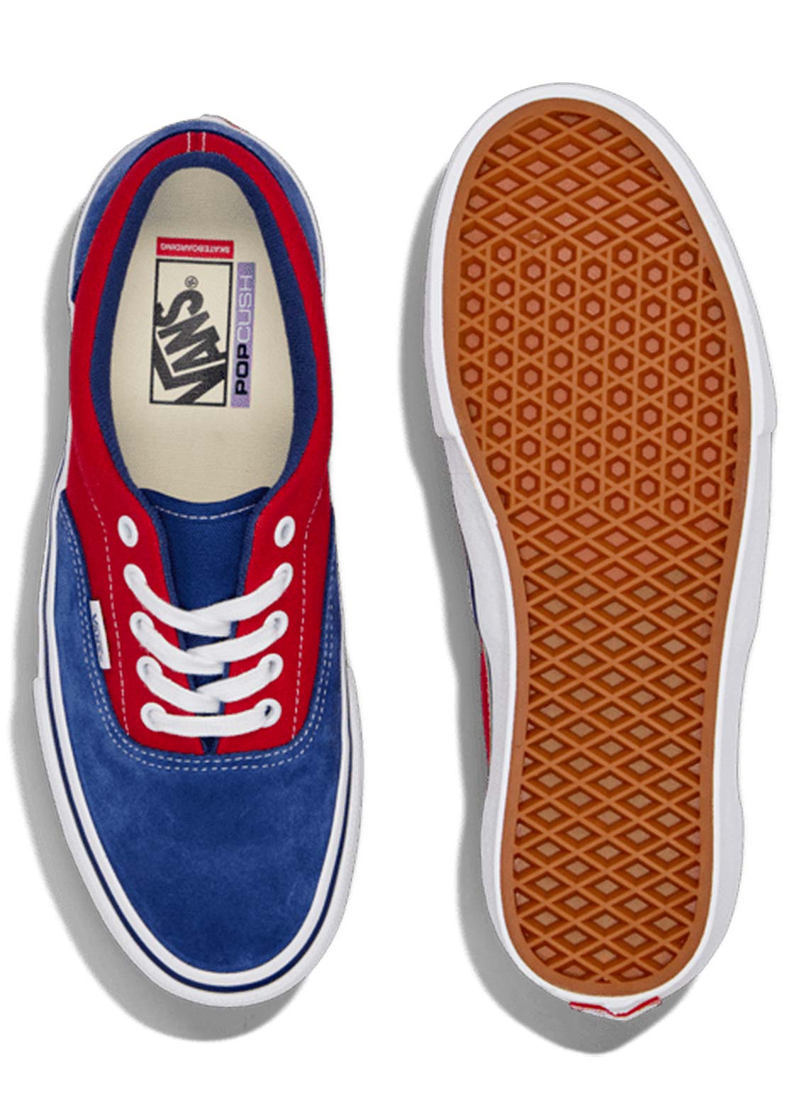 Vans Men's Skate Era Shoes Blue Red