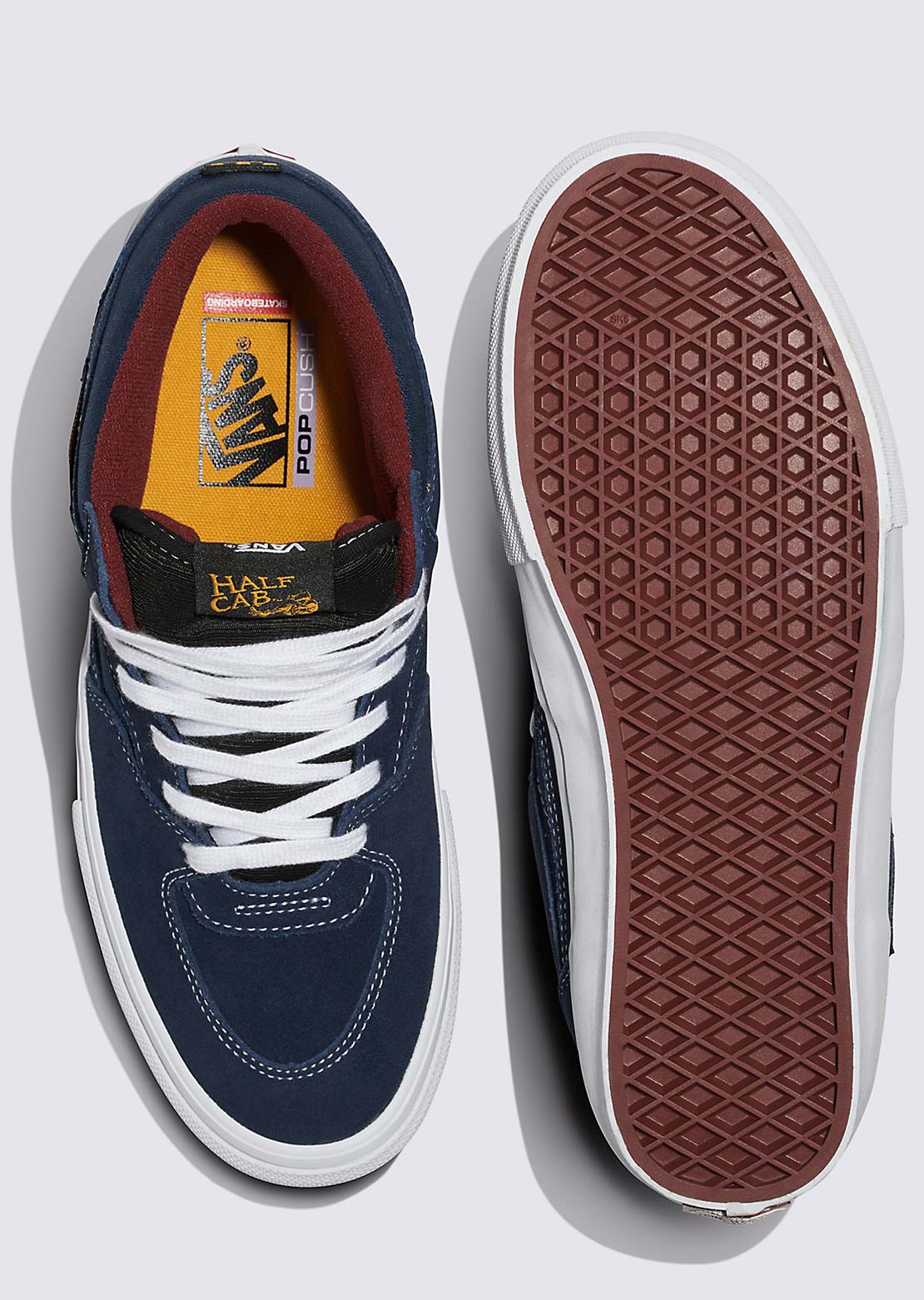 Vans Men&#39;s Skate Half Cab Shoes Navy/Burgundy