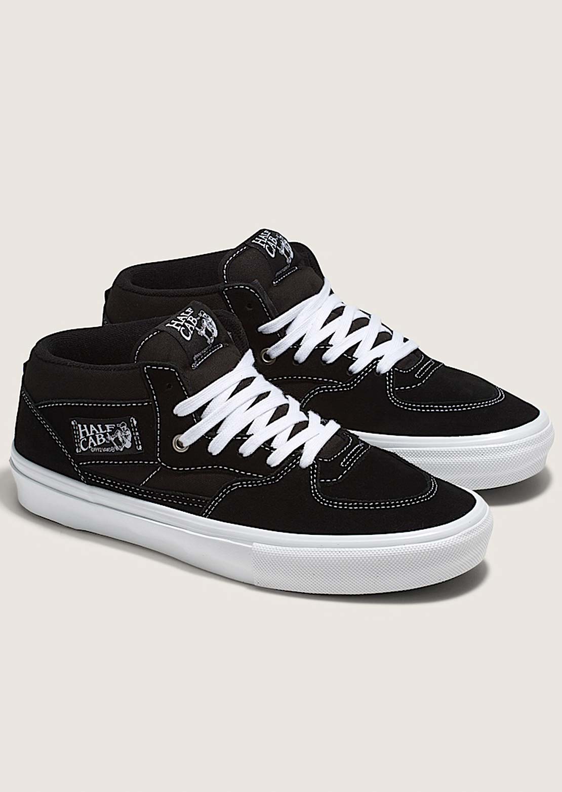 Vans Men's Skate Half Cab Shoes Black/White