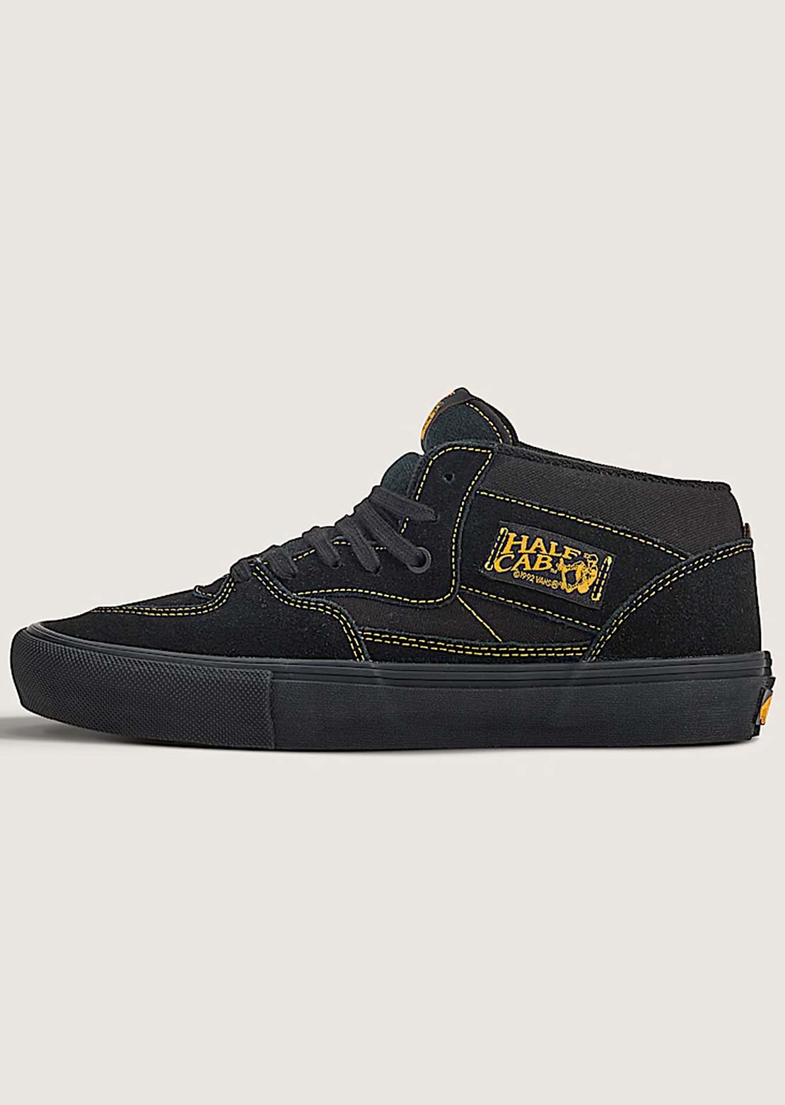 Vans Men's Skate Half Cab Shoes Black/Mustard