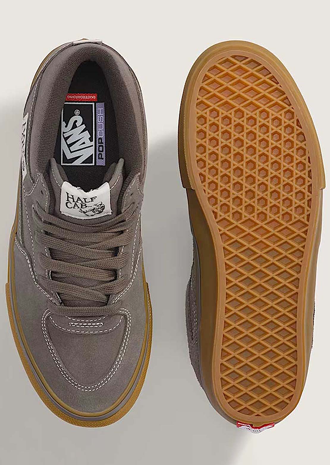 Vans Men's Skate Half Cab Shoes Walnut/Gum