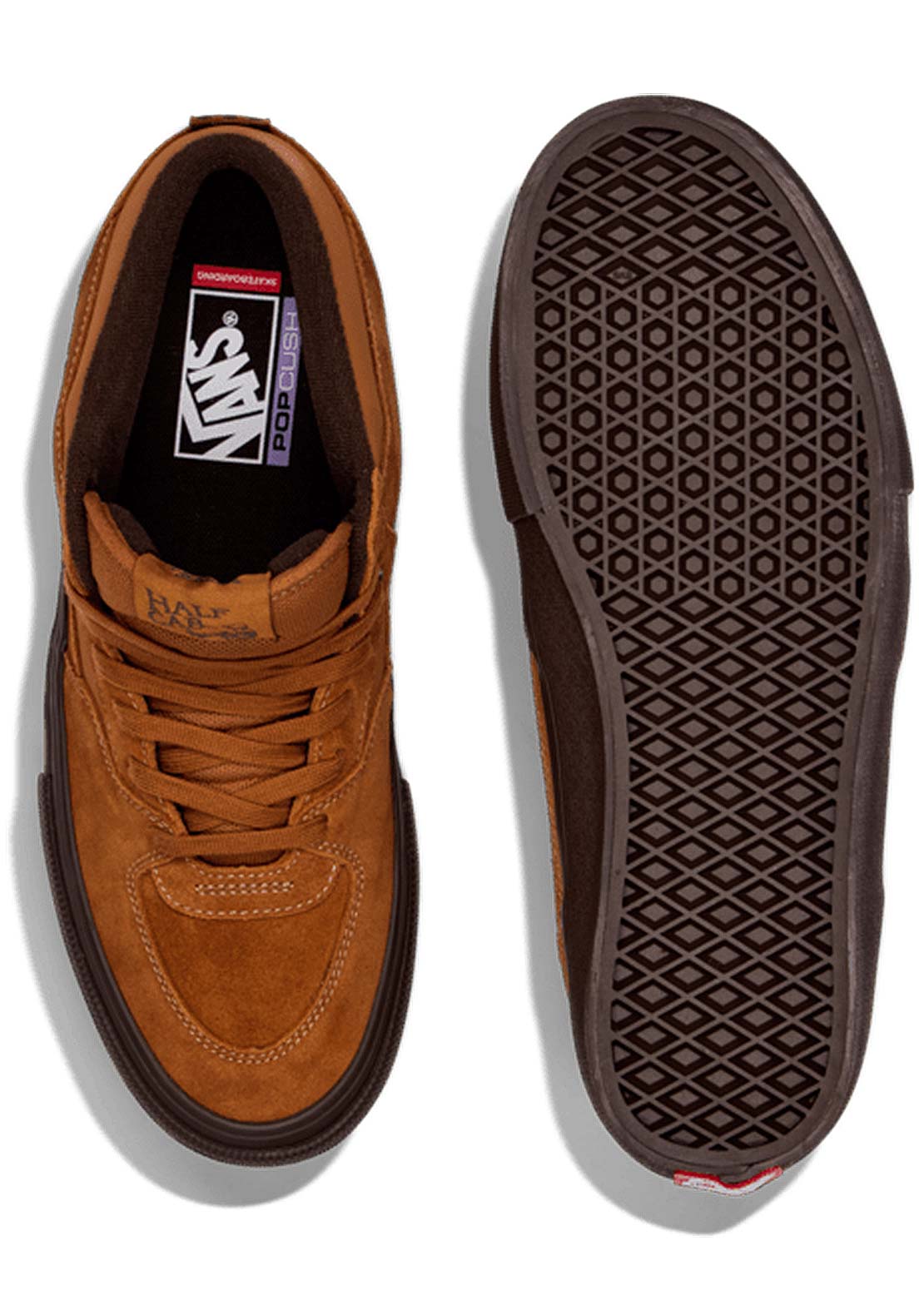 Vans Men's Skate Half Cab Shoes Golden Brown Gum