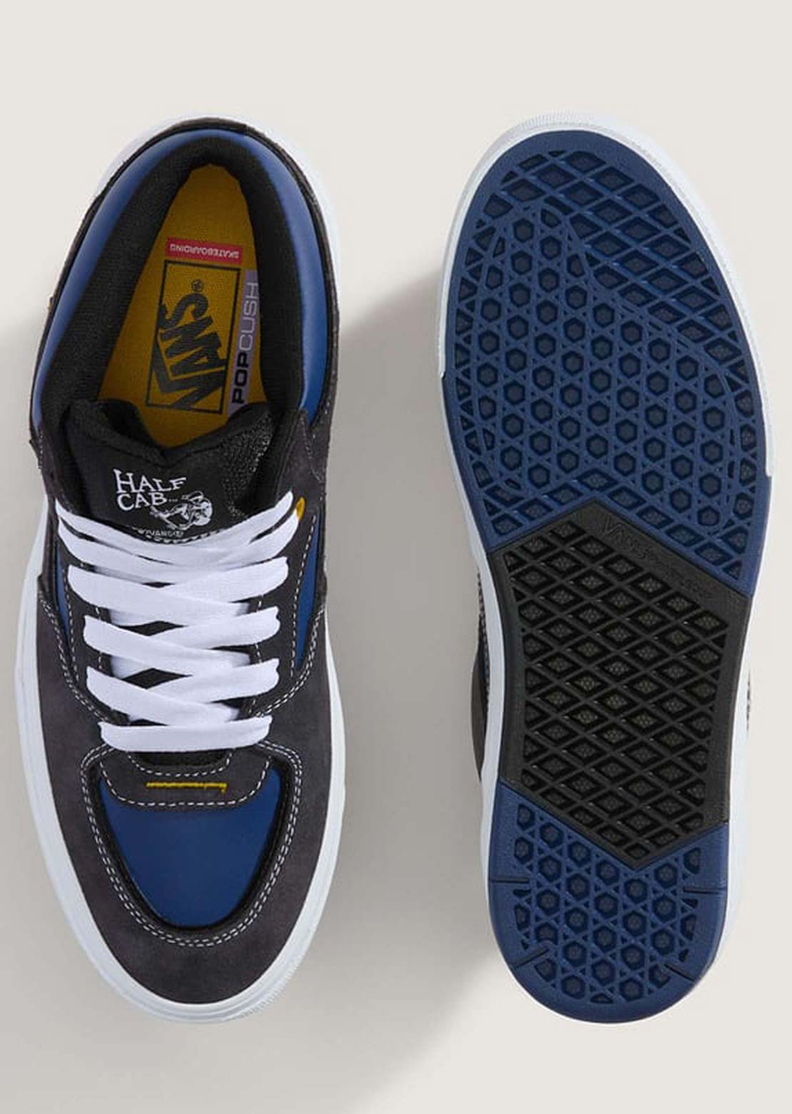 Vans Men's Skate Half Cab WaffleCup Shoes Navy/Grey