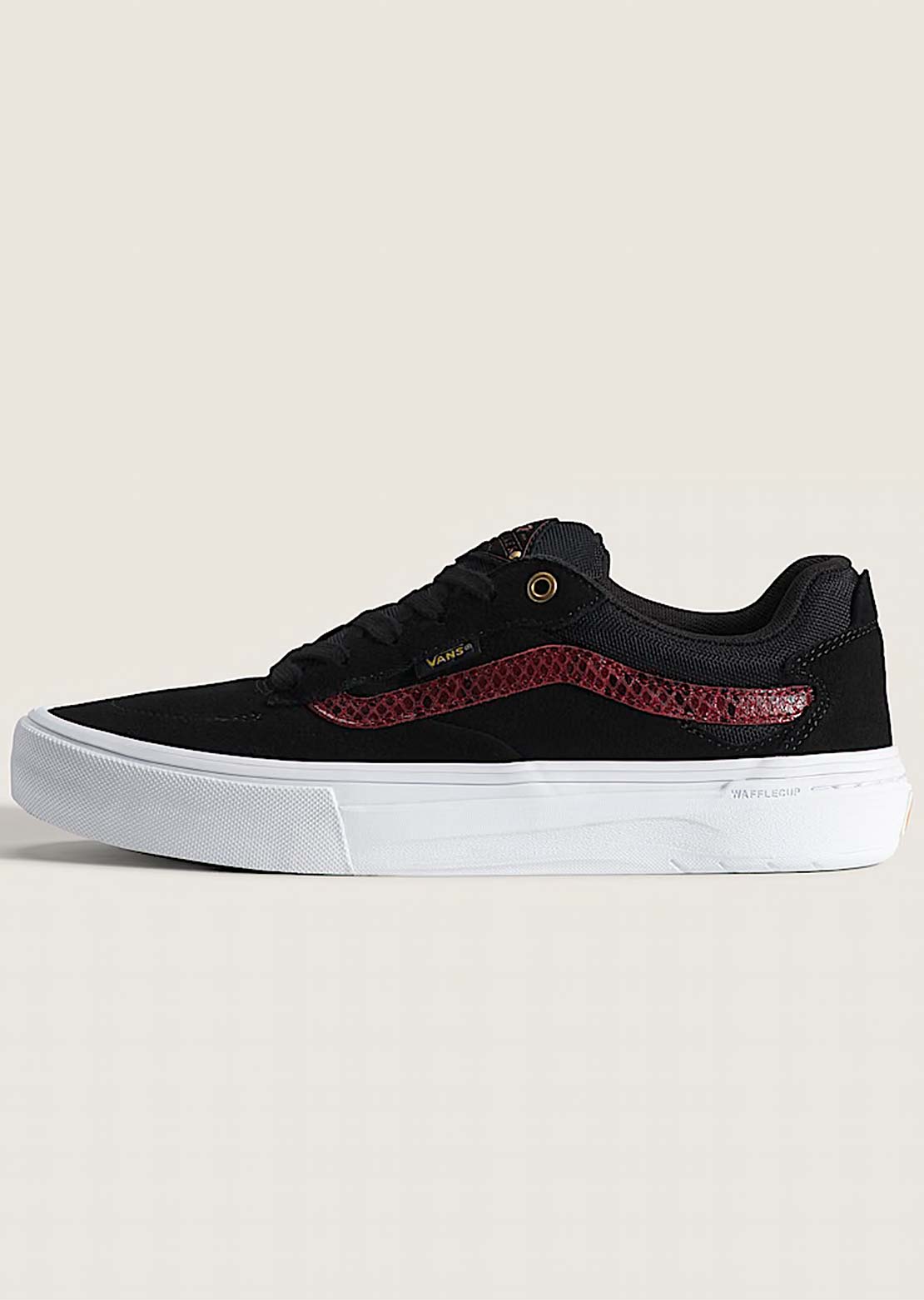 Vans Men's Skate Kyle Walker WaffleCup Shoes (Python) Black