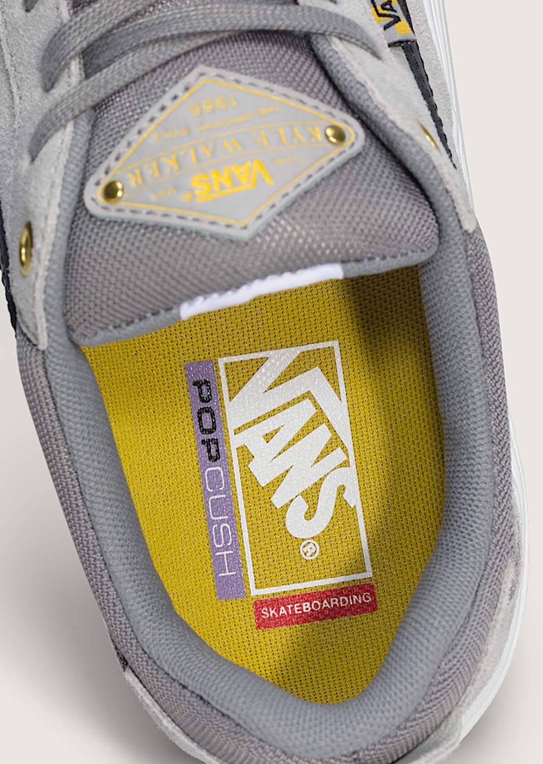 Vans Men's Skate Kyle Walker Wafflecup Shoes Light Grey