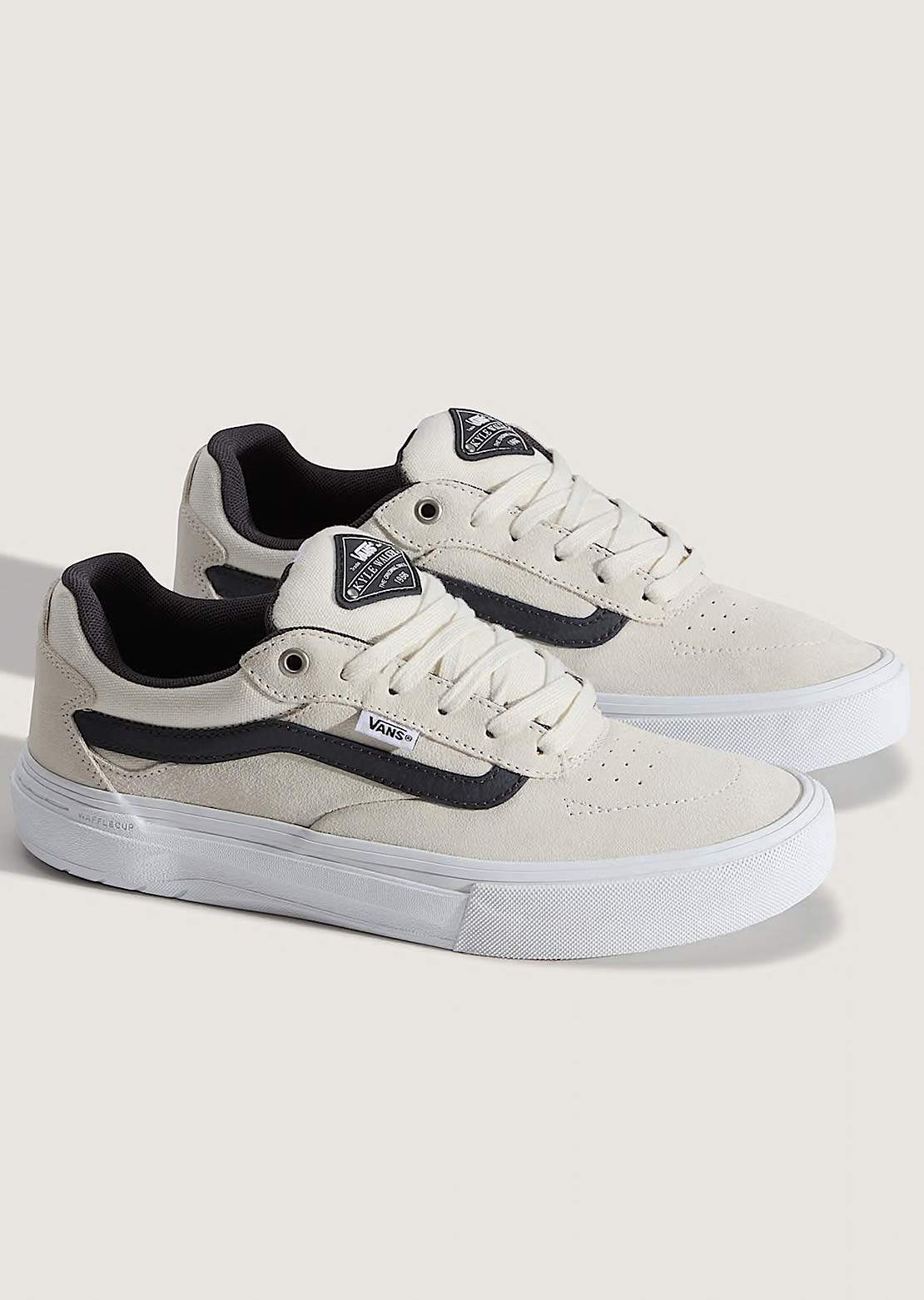 Vans Men's Skate Kyle Walker Wafflecup Shoes White/Gunmetal