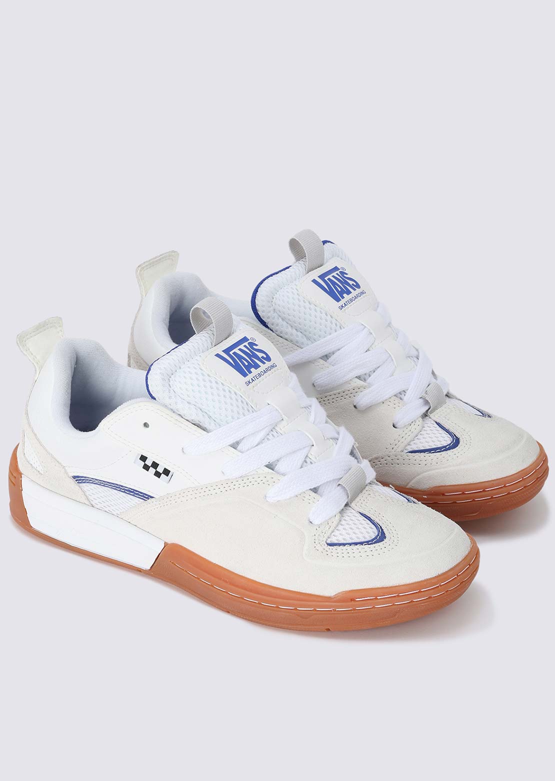 Vans Men's Skate Mixxa Shoes White/Light Blue