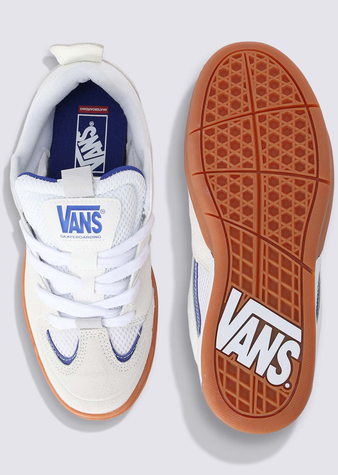 Vans Men's Skate Mixxa Shoes White/Light Blue