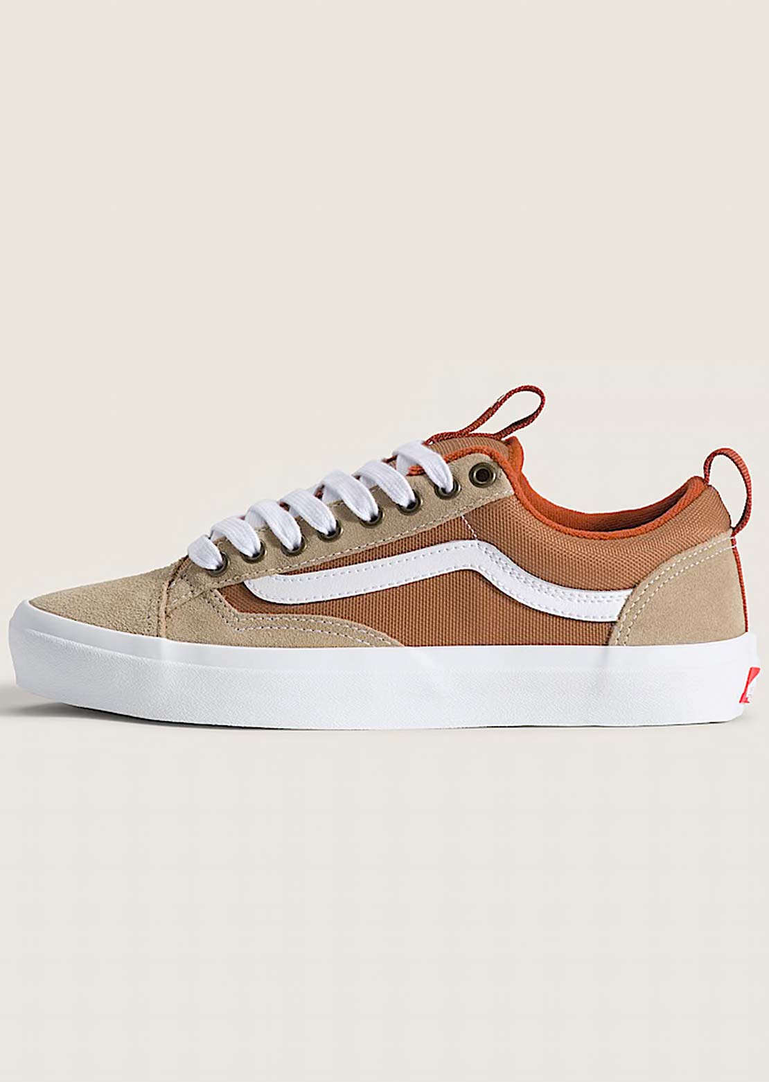 Vans Men's Skate Old Skool 36+ Plus Shoes Khaki/Burnt Orange