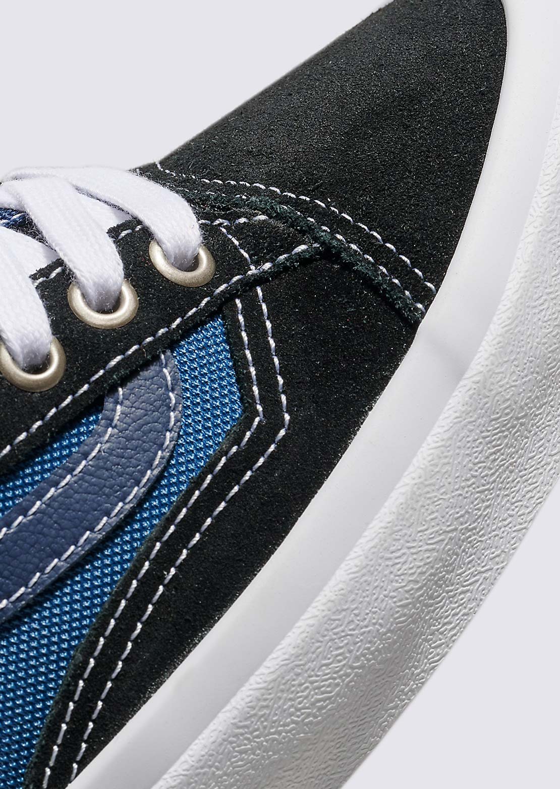 Vans Men's Skate Old Skool 36+ Plus Shoes Black/Stv Navy