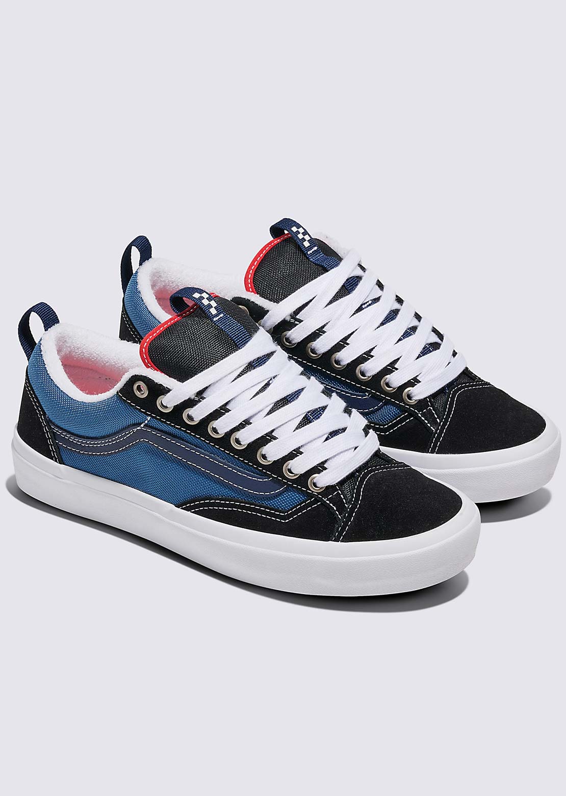 Vans Men's Skate Old Skool 36+ Plus Shoes Black/Stv Navy