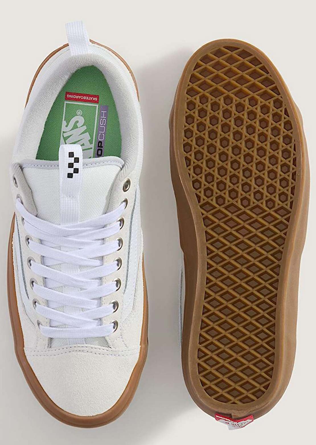 Vans Men's Skate Old Skool 36 Plus Shoes White/Gum