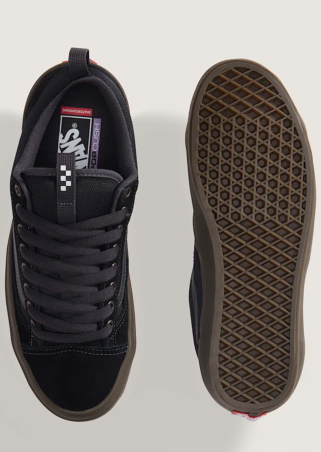Vans Men's Skate Old Skool 36+ Shoes Black/Charcoal/Gum