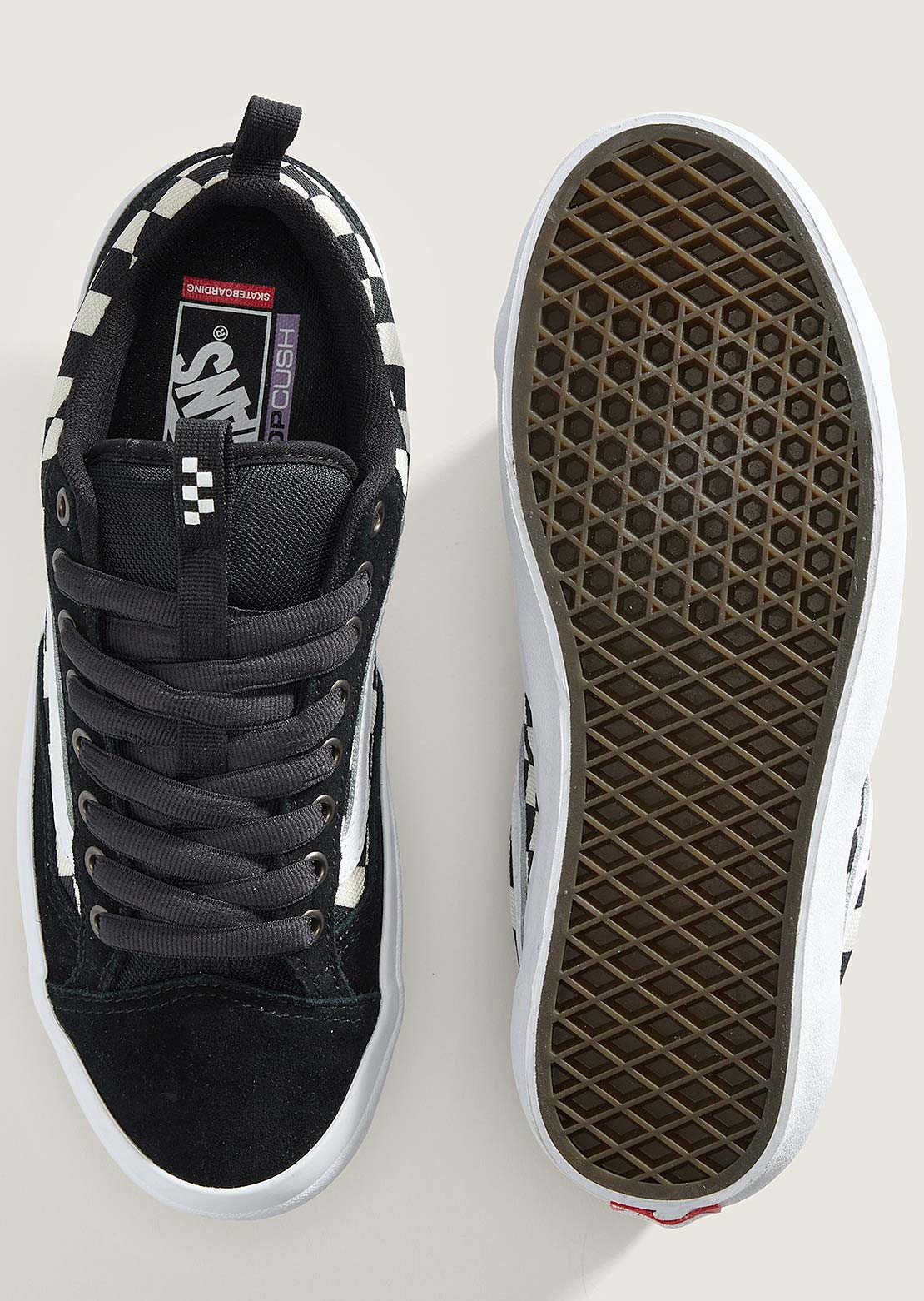 Vans Men's Skate Old Skool 36+ Shoes Checkerboard Black/White
