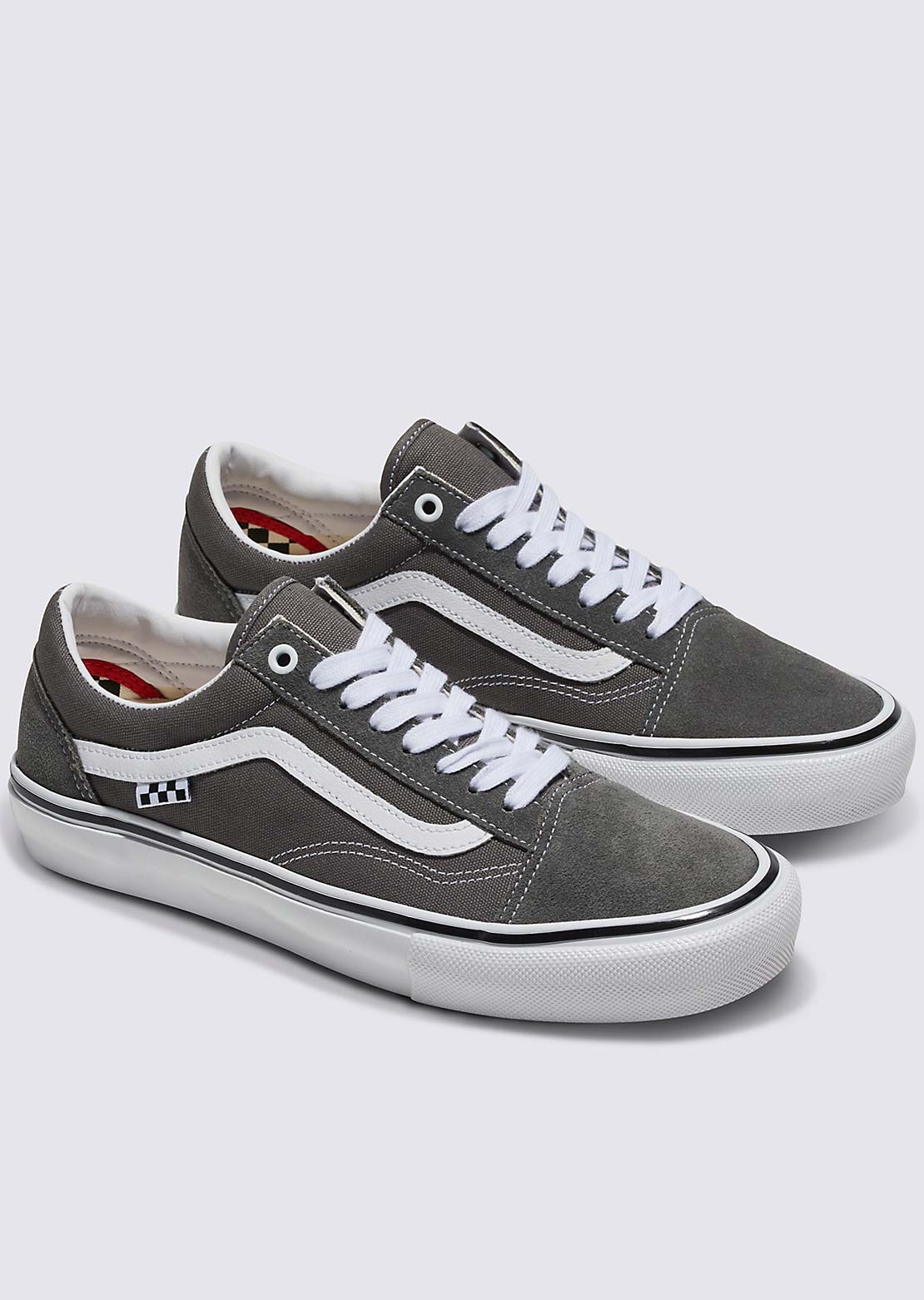 Vans Men&#39;s Skate Old Skool Shoes Pewter/White