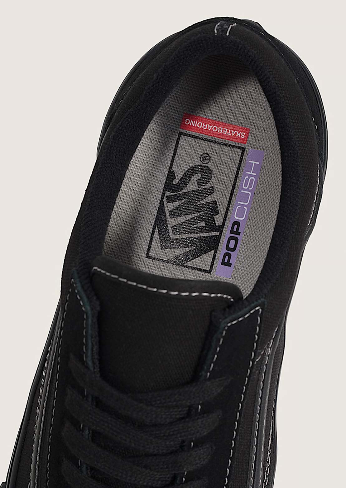 Vans Men's Skate Old Skool Shoes Black/Black/Grey