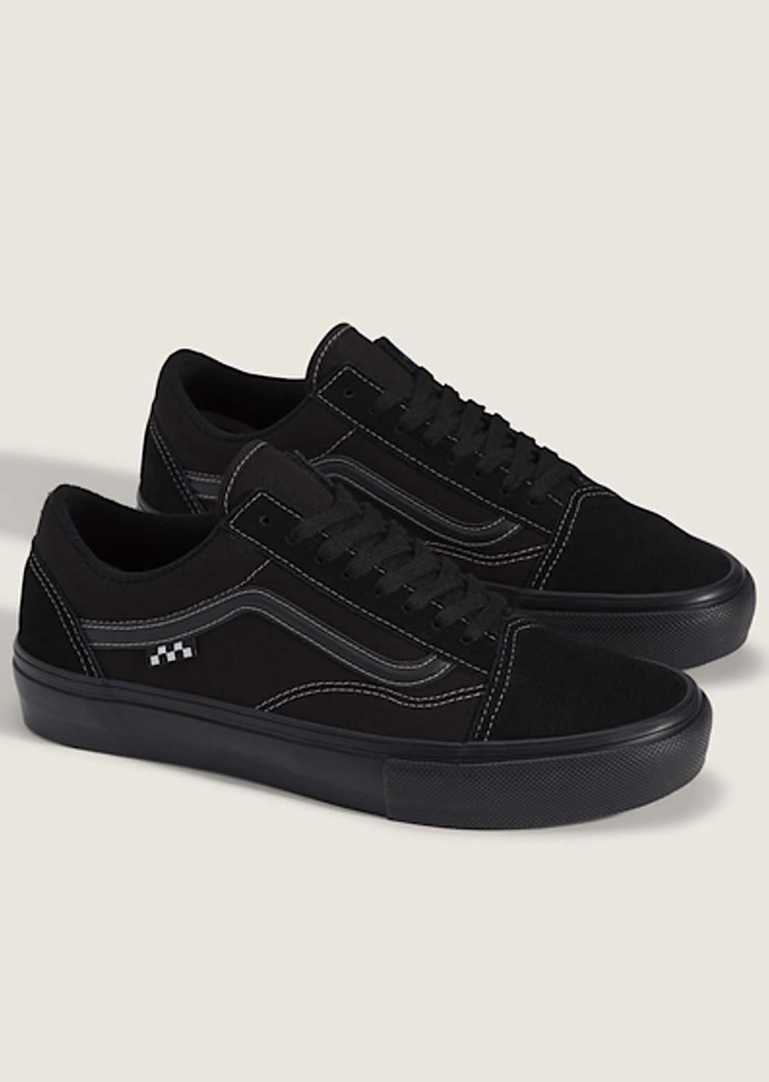 Vans Men's Skate Old Skool Shoes Black/Black/Grey