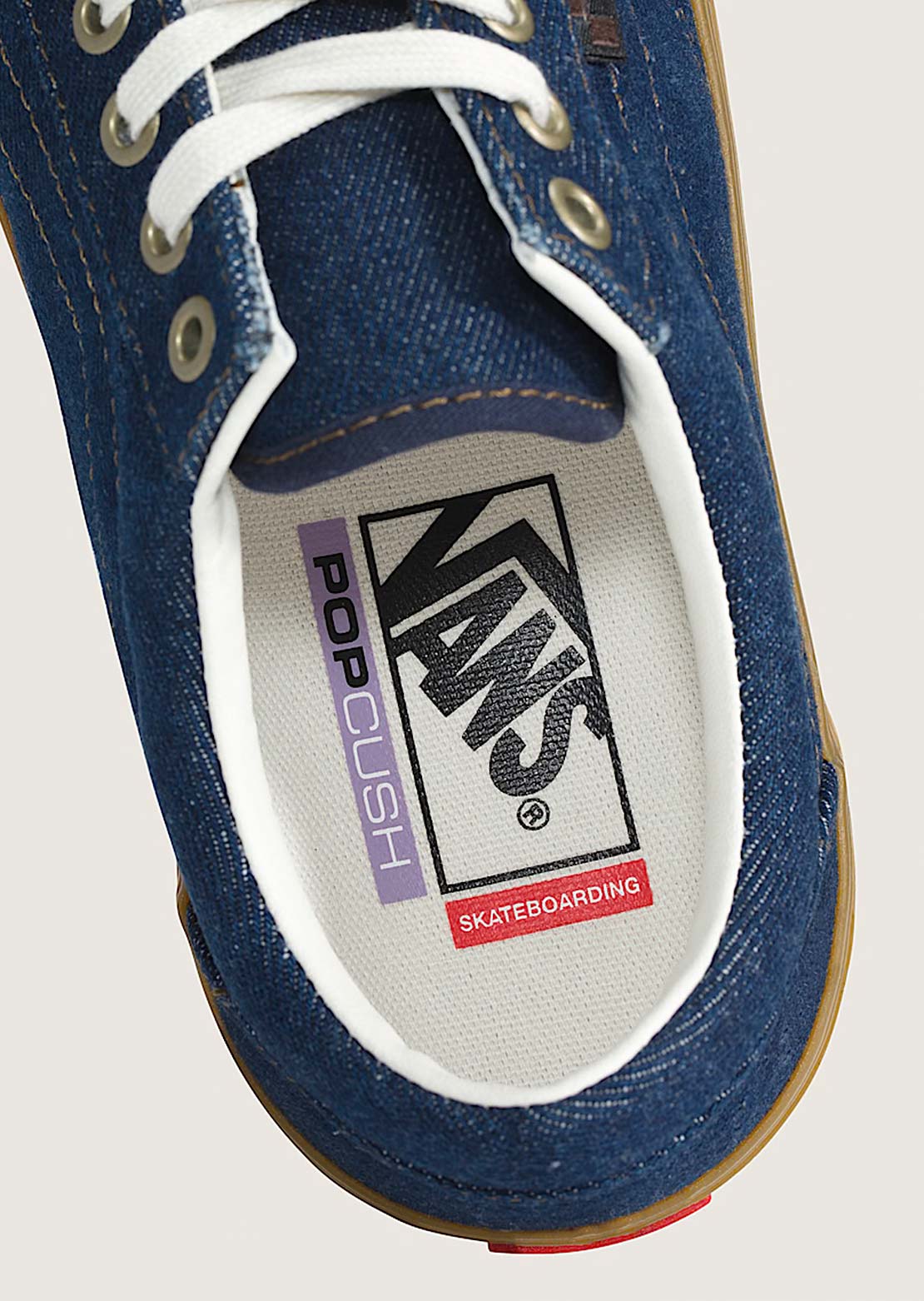 Vans Men's Skate Old Skool Shoes Blue Denim