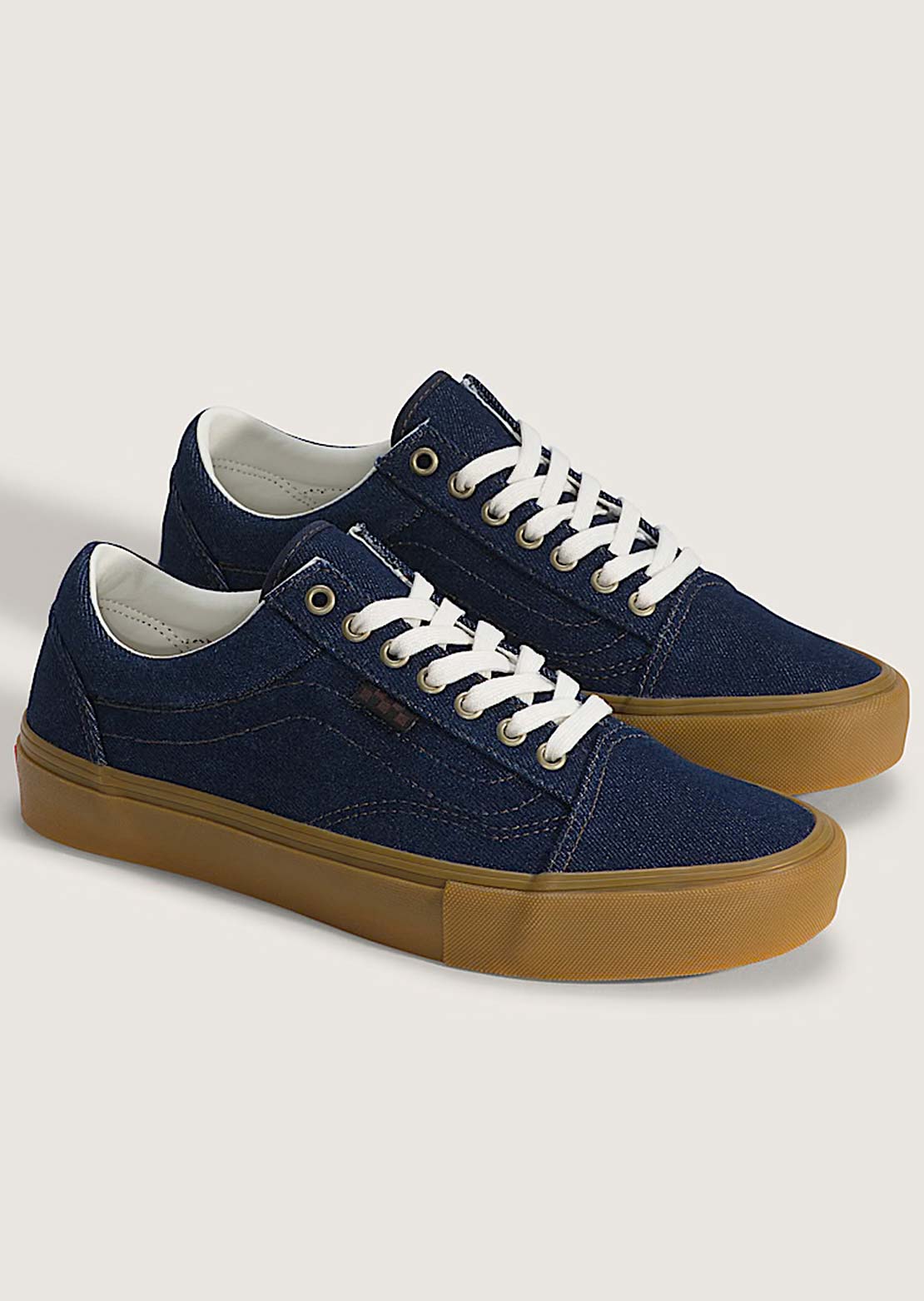 Vans Men's Skate Old Skool Shoes Blue Denim