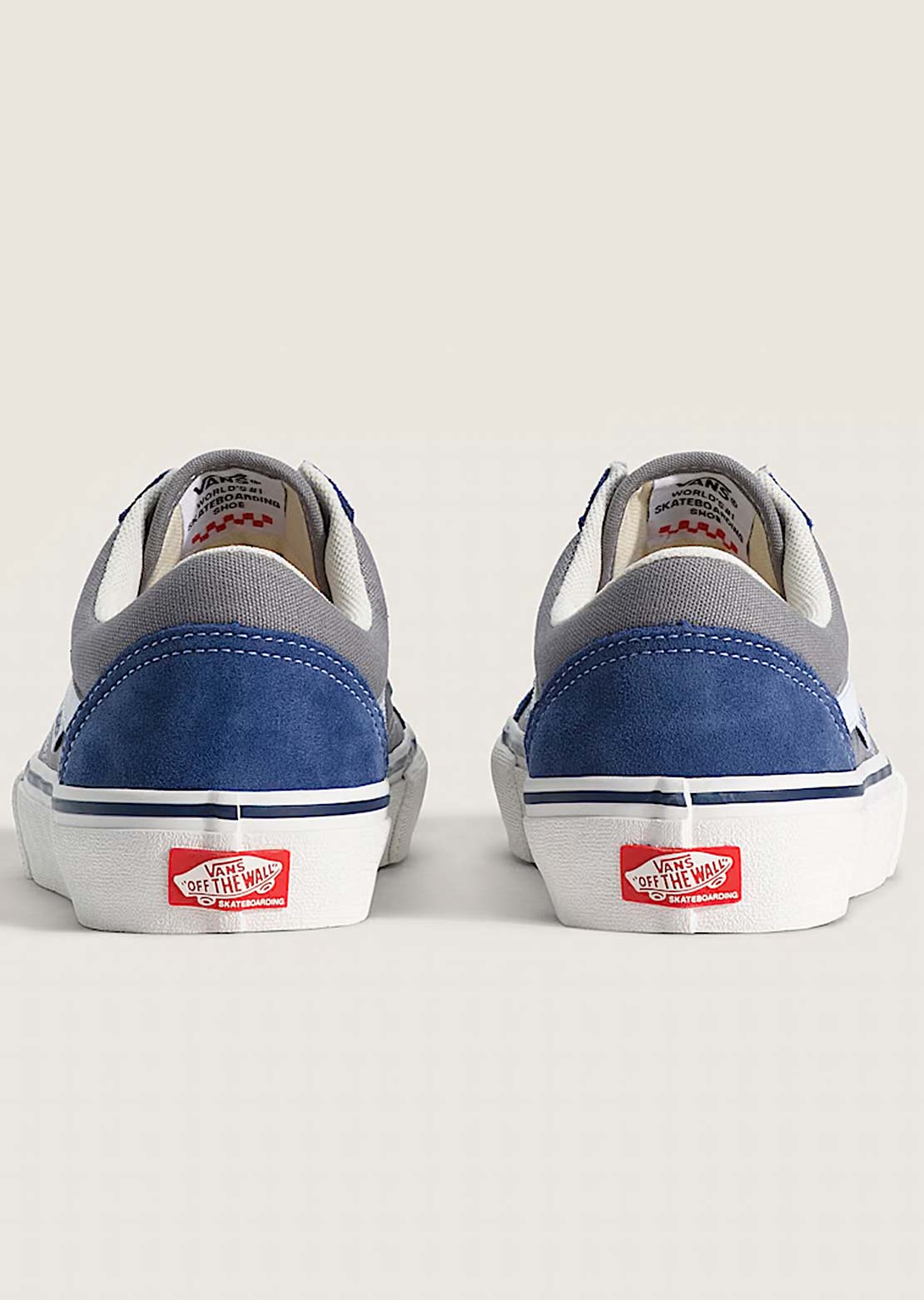 Vans Men's Skate Old Skool Shoes Blue/Grey