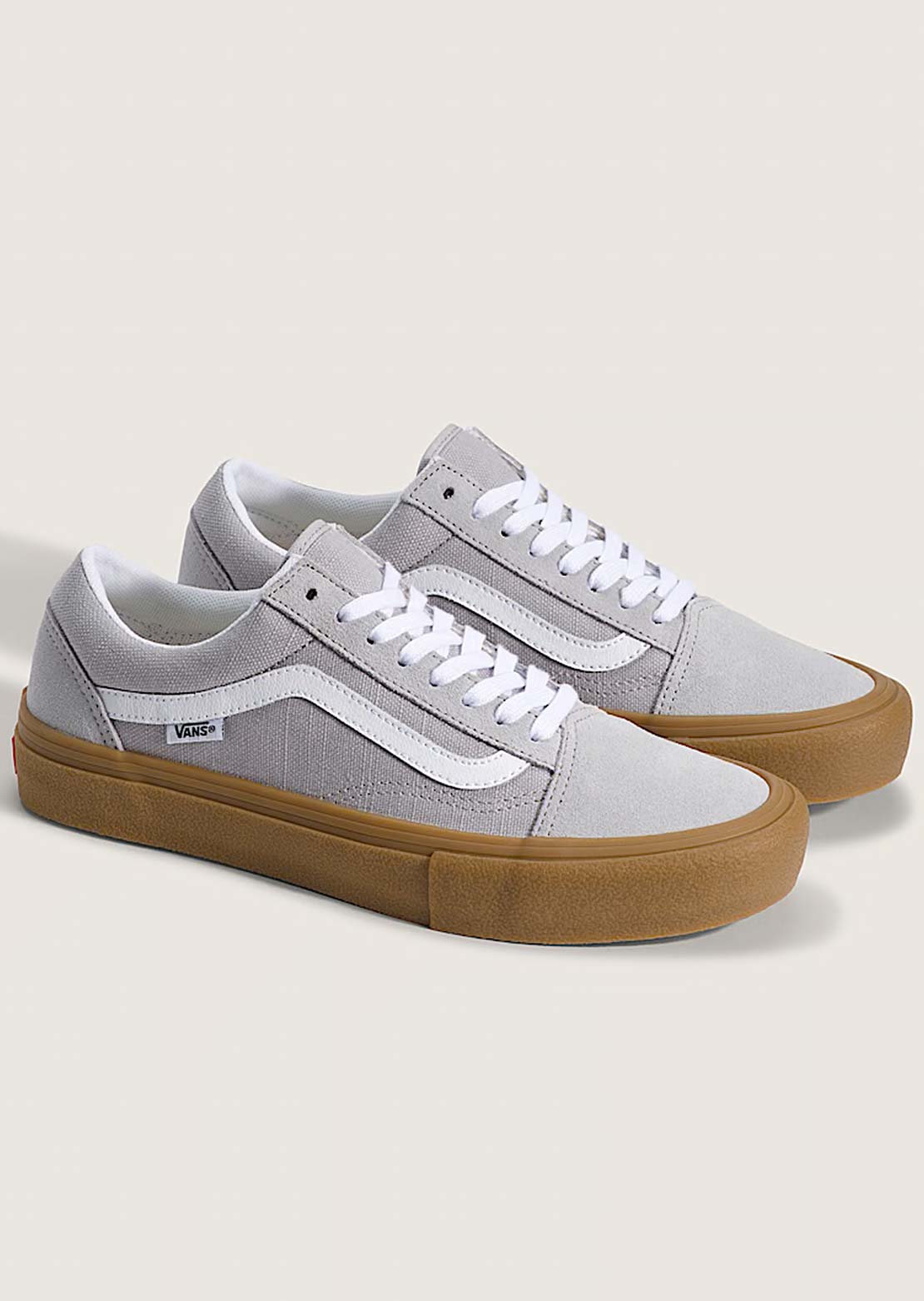 Vans Men's Skate Old Skool Shoes Light Gray/Gum