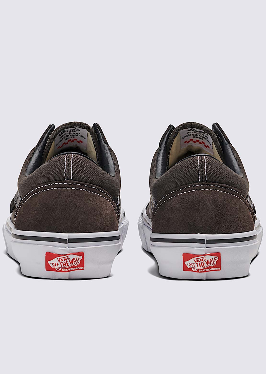 Vans Men's Skate Old Skool Shoes Chocolate/White