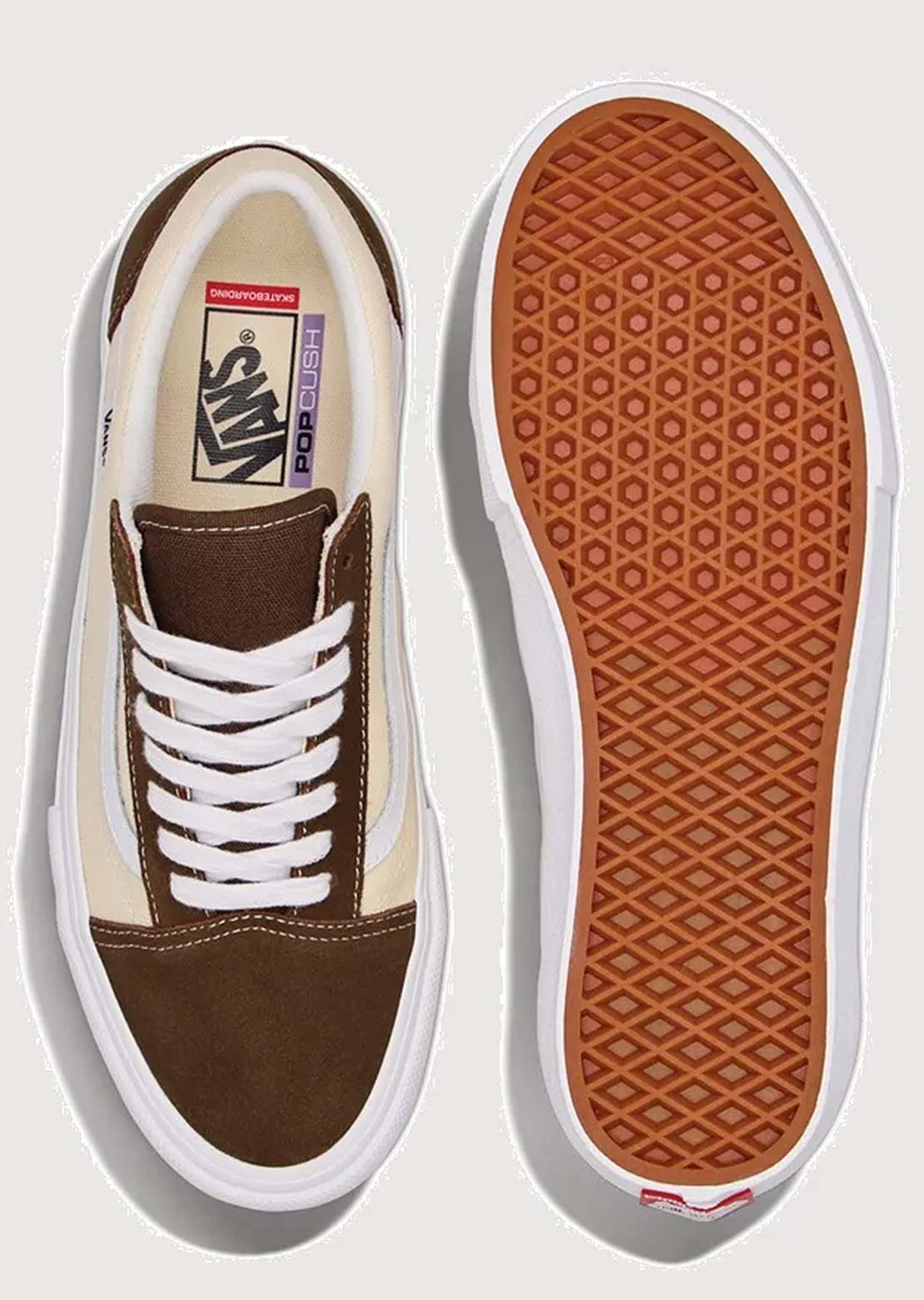 Vans Men's Skate Old Skool Shoes Vintage Cocoa
