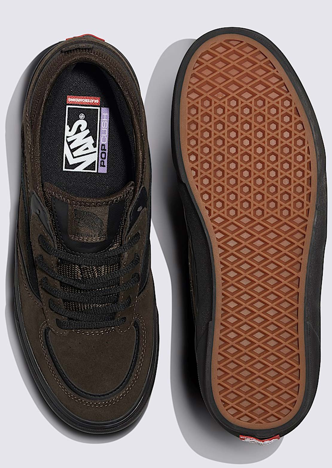 Vans Men's Skate Rowley Shoes Chocolate/Black