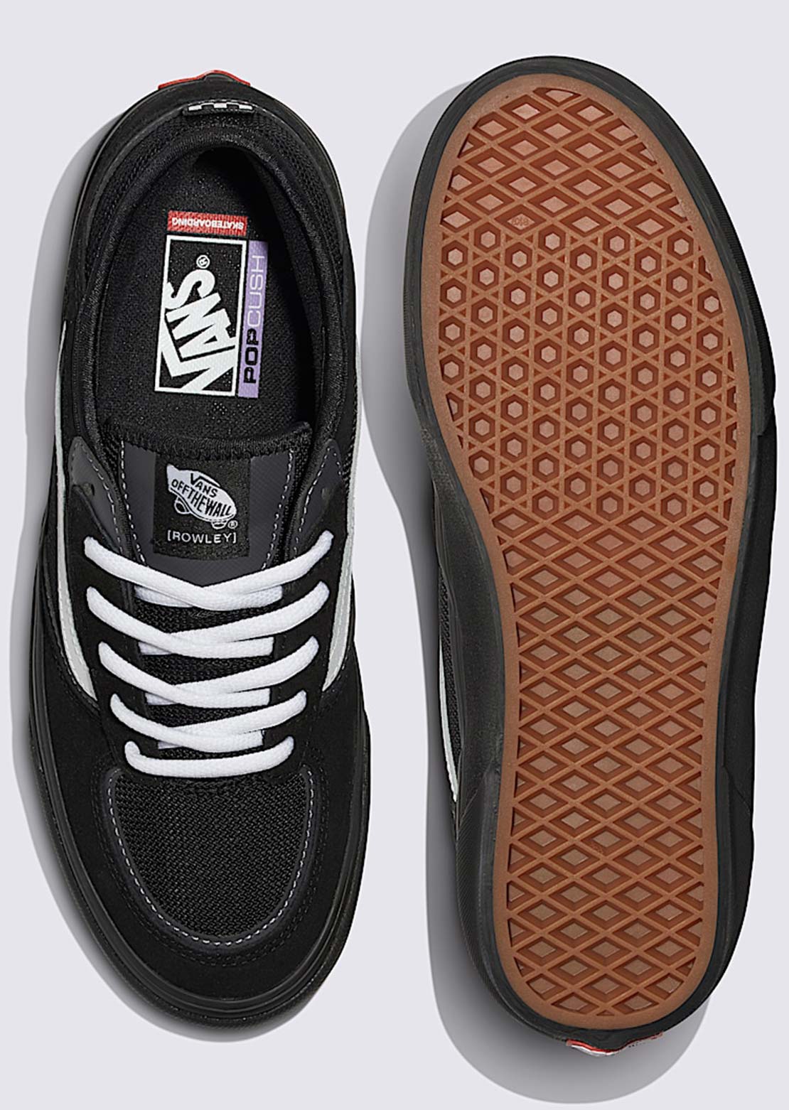 Vans Men's Skate Rowley Shoes Black/White/Black