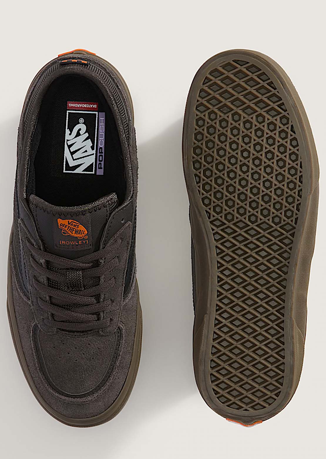 Vans Men's Skate Rowley Shoes Fade Black/Gum