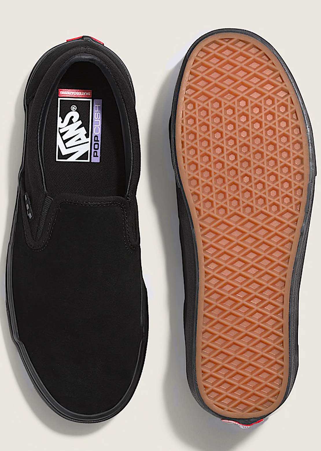 Vans Men's Skate Slip-On Shoes Black/Black