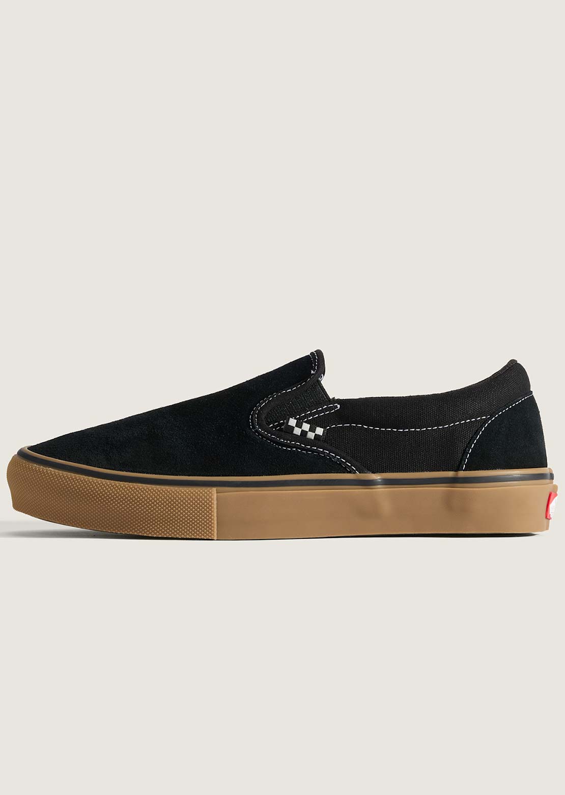 Vans Men's Skate Slip-On Shoes Black/Gum/White