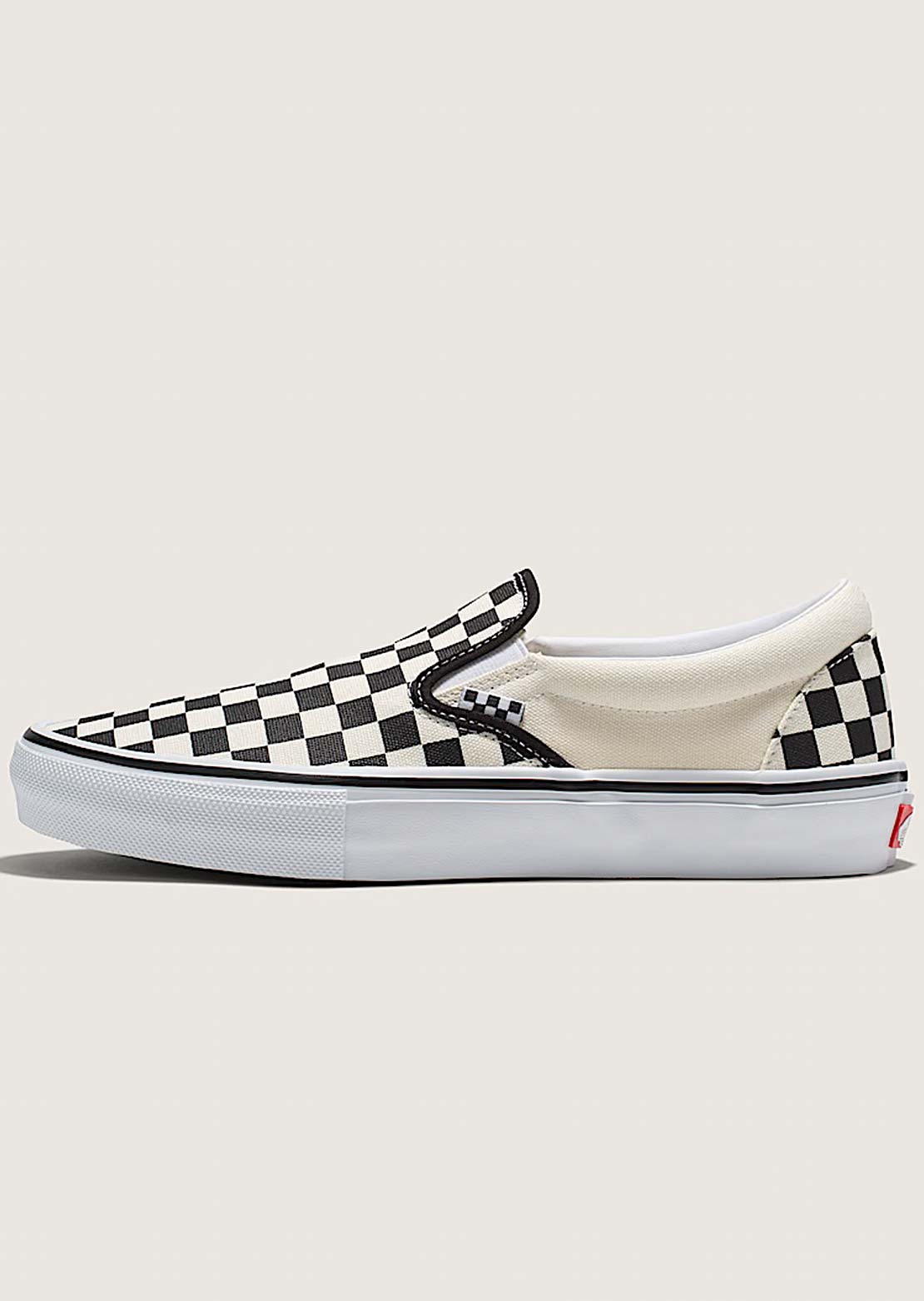 Vans Men's Skate Slip-On Shoes (Checkerboard) Black/Off