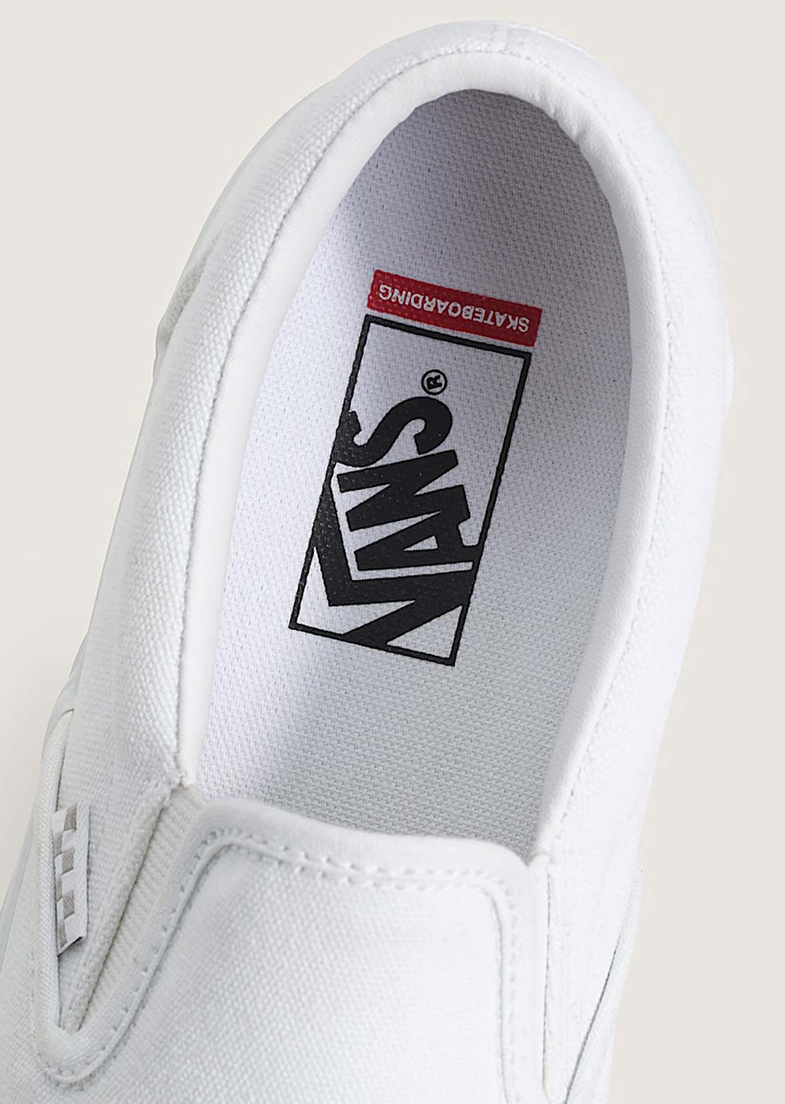 Vans Men's Skate Slip-On Shoes True White