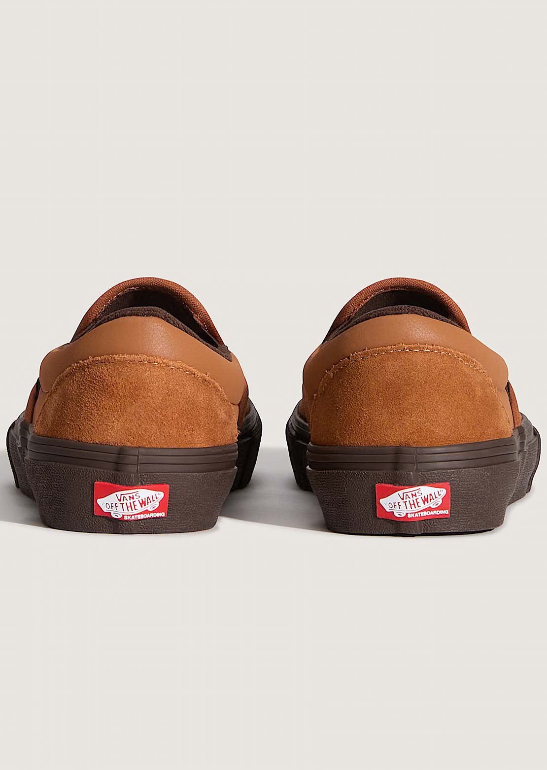 Vans Men's Skate Slip-On Shoes Brown/Gum