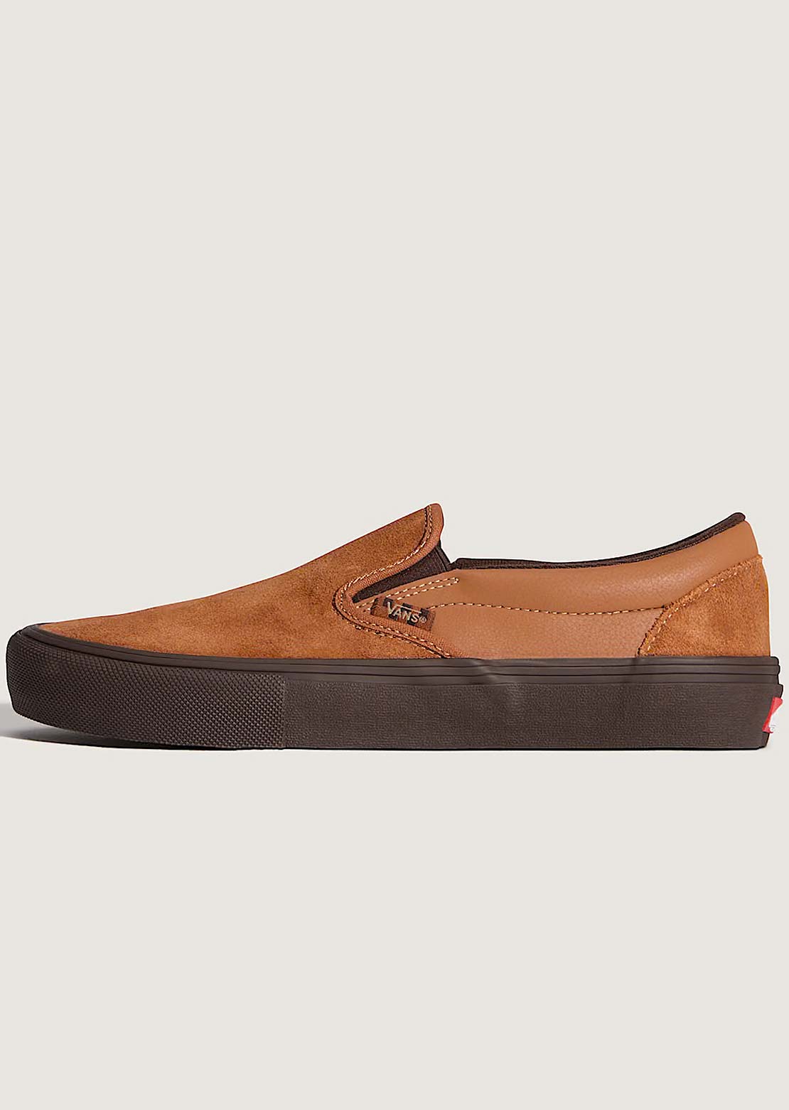 Vans Men's Skate Slip-On Shoes Brown/Gum