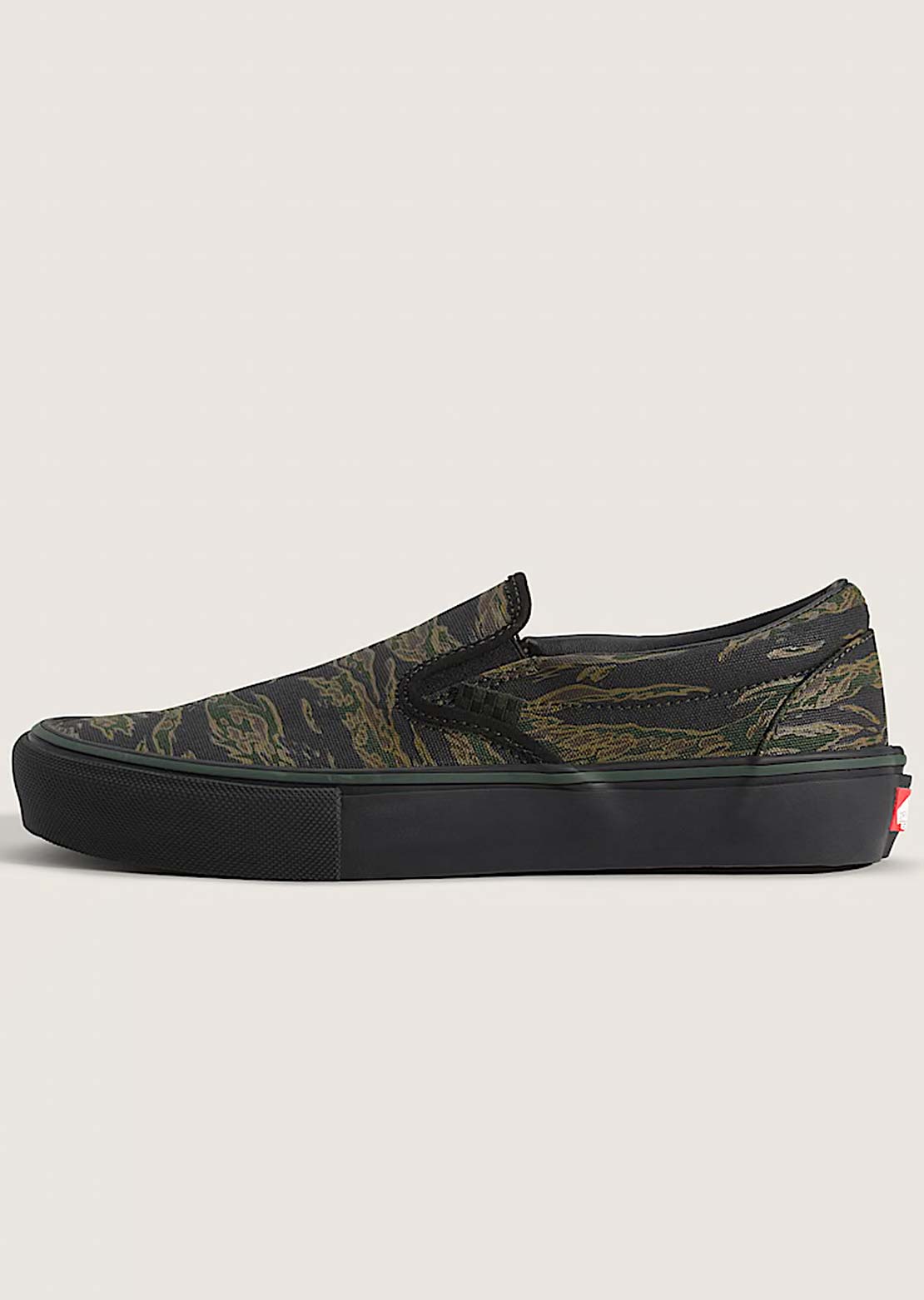 Vans Men's Skate Slip-On Shoes Camo Green/Black