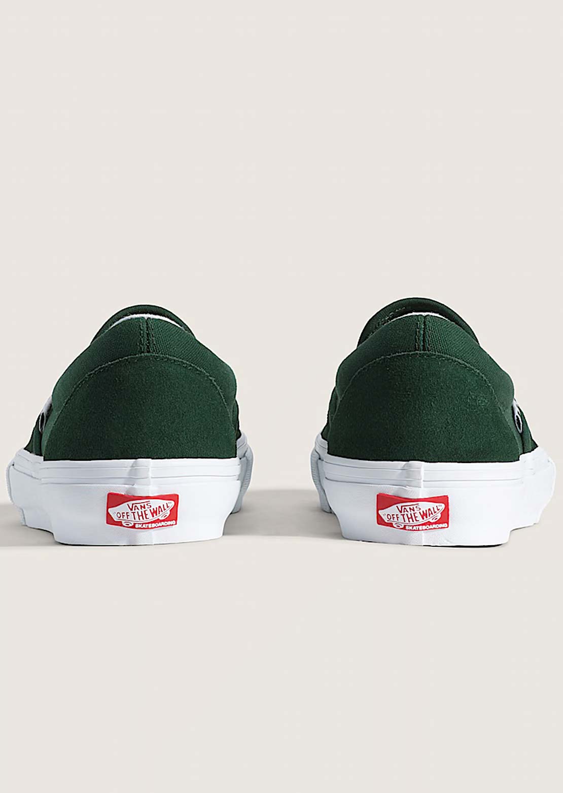 Vans Men's Skate Slip-On Shoes Green/White